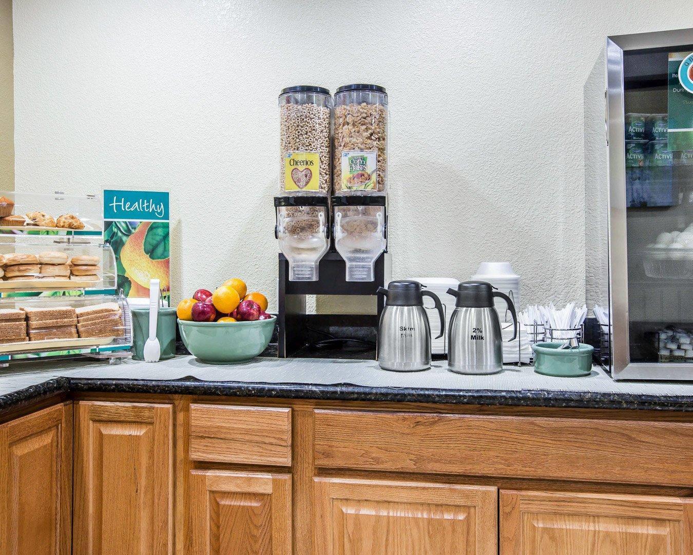 Assorted breakfast items | Quality Inn San Diego I-5 Naval Base