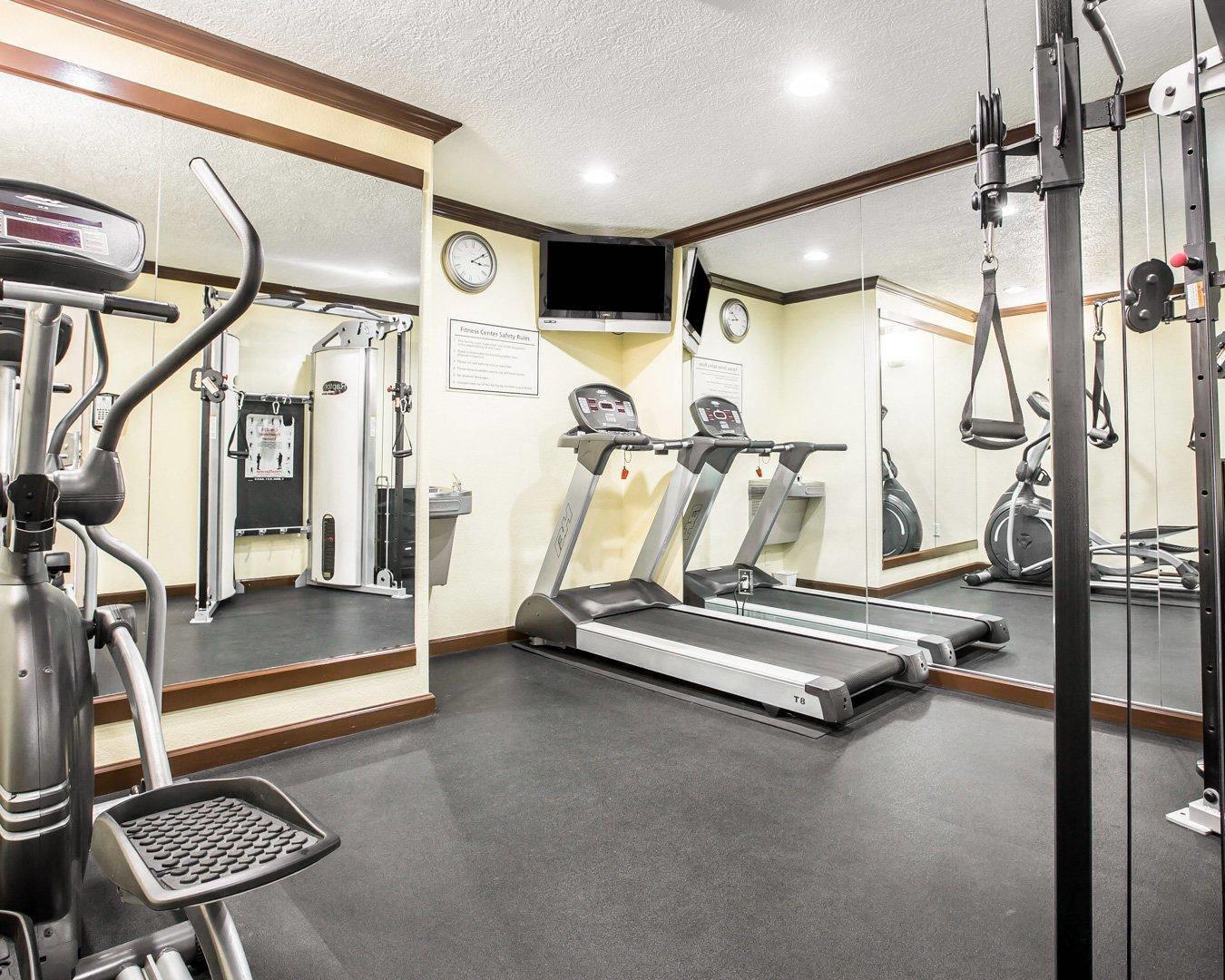 Fitness center with television | Quality Inn San Diego I-5 Naval Base