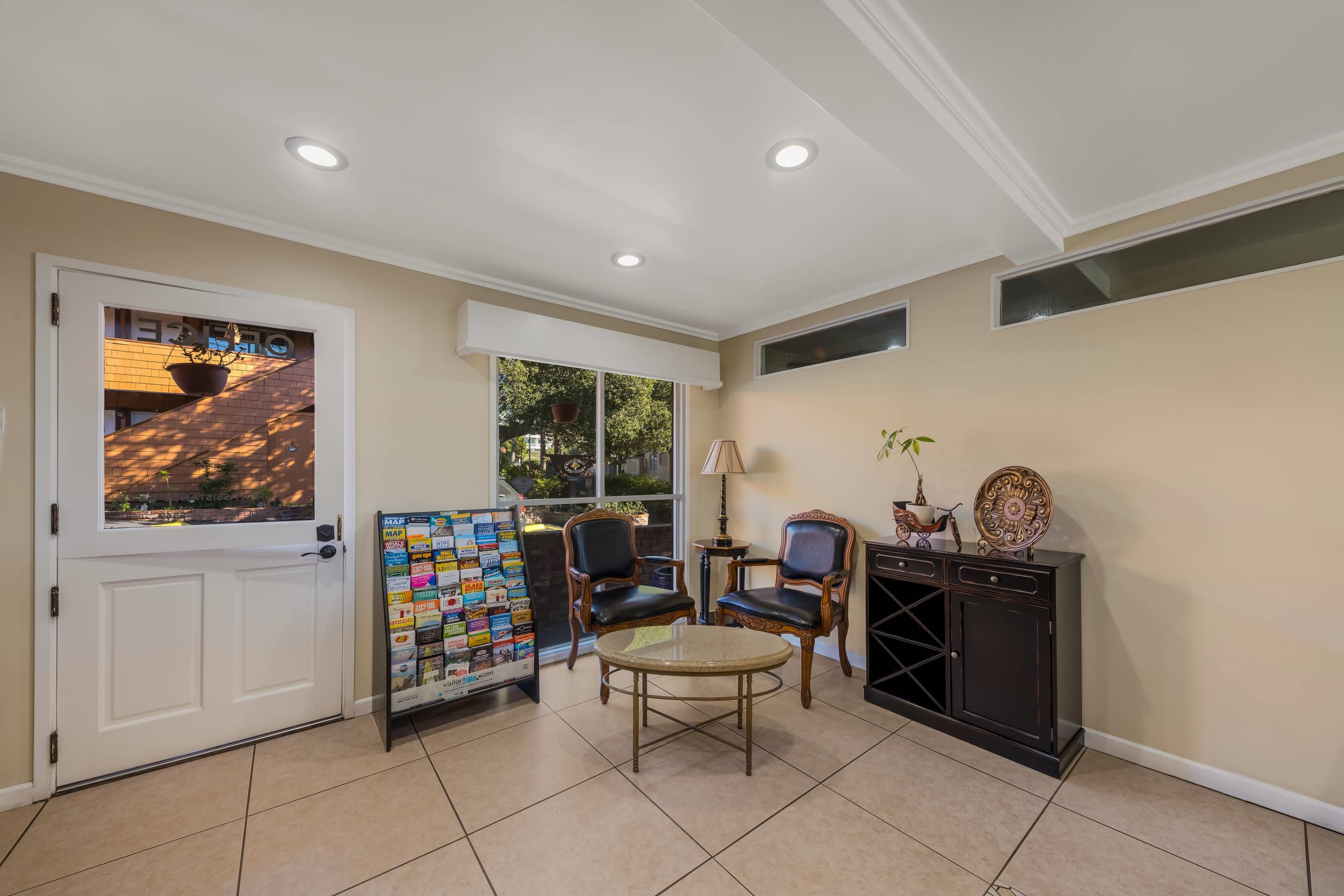 Spacious lobby