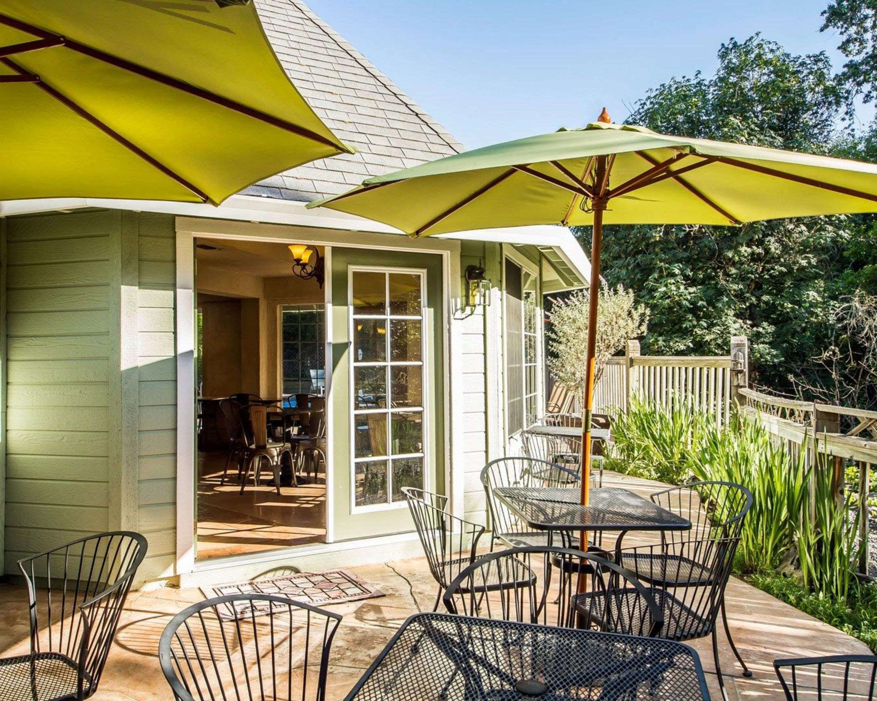 Relaxing patio area