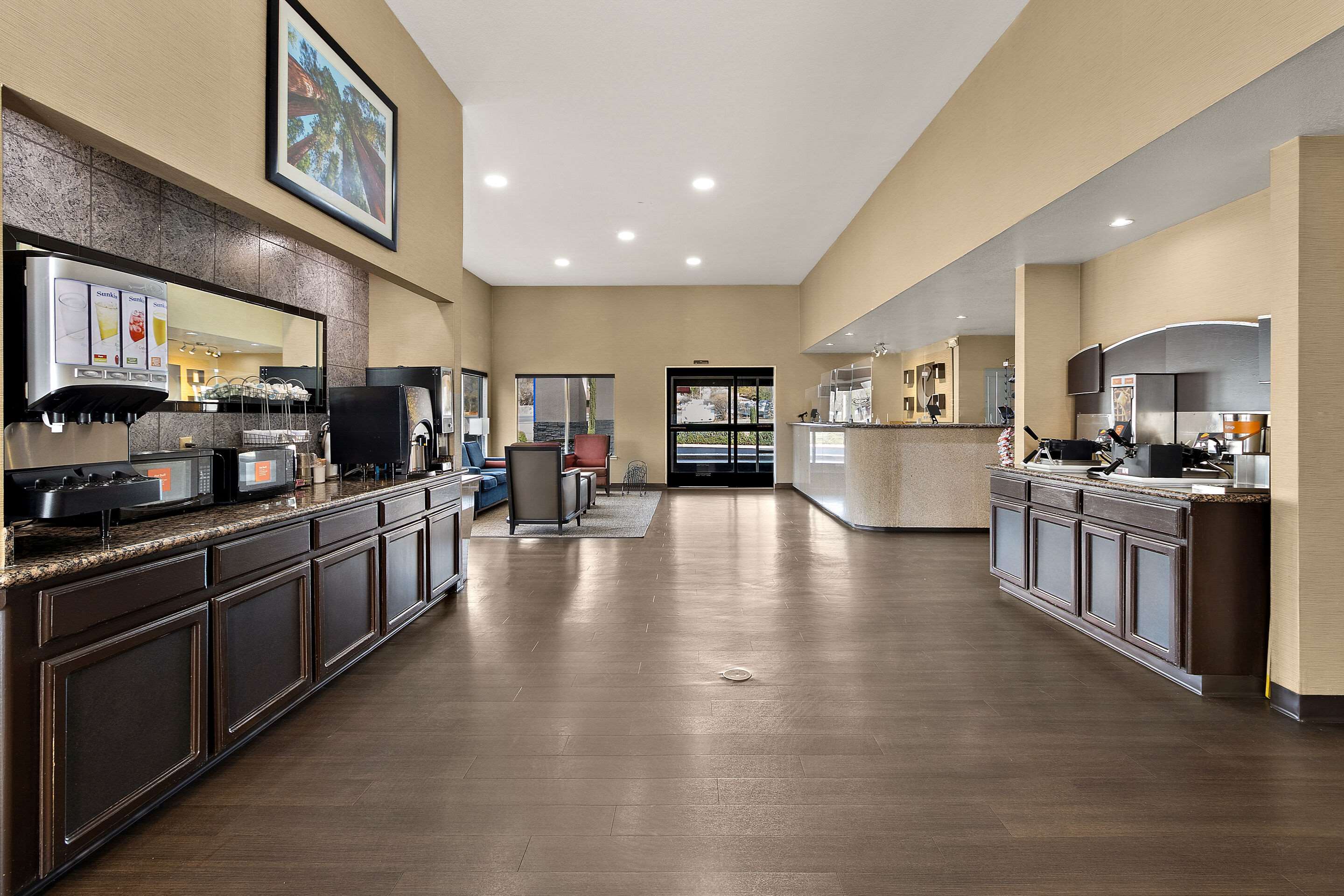 Complimentary Coffee and Drink Station