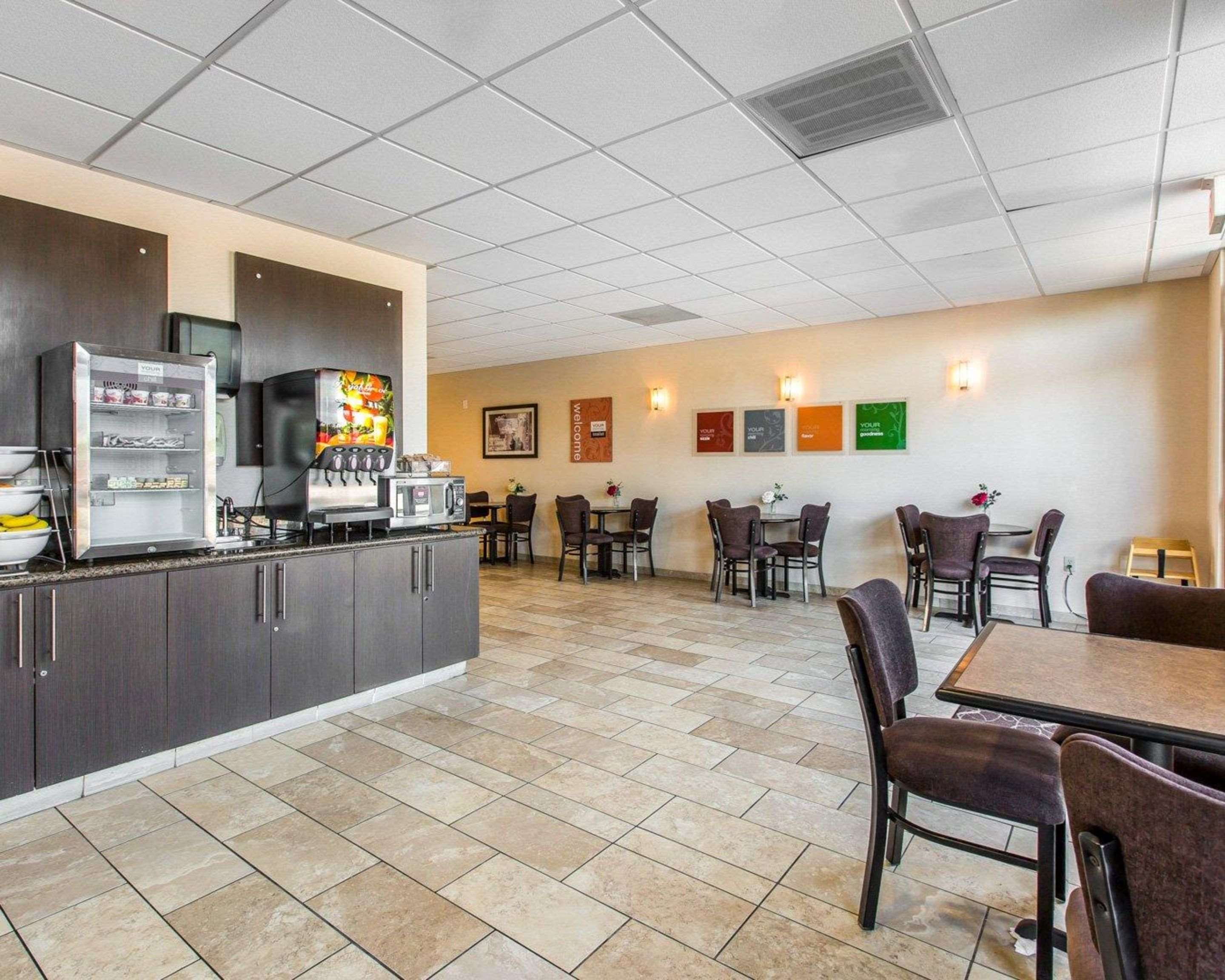 Spacious breakfast area
