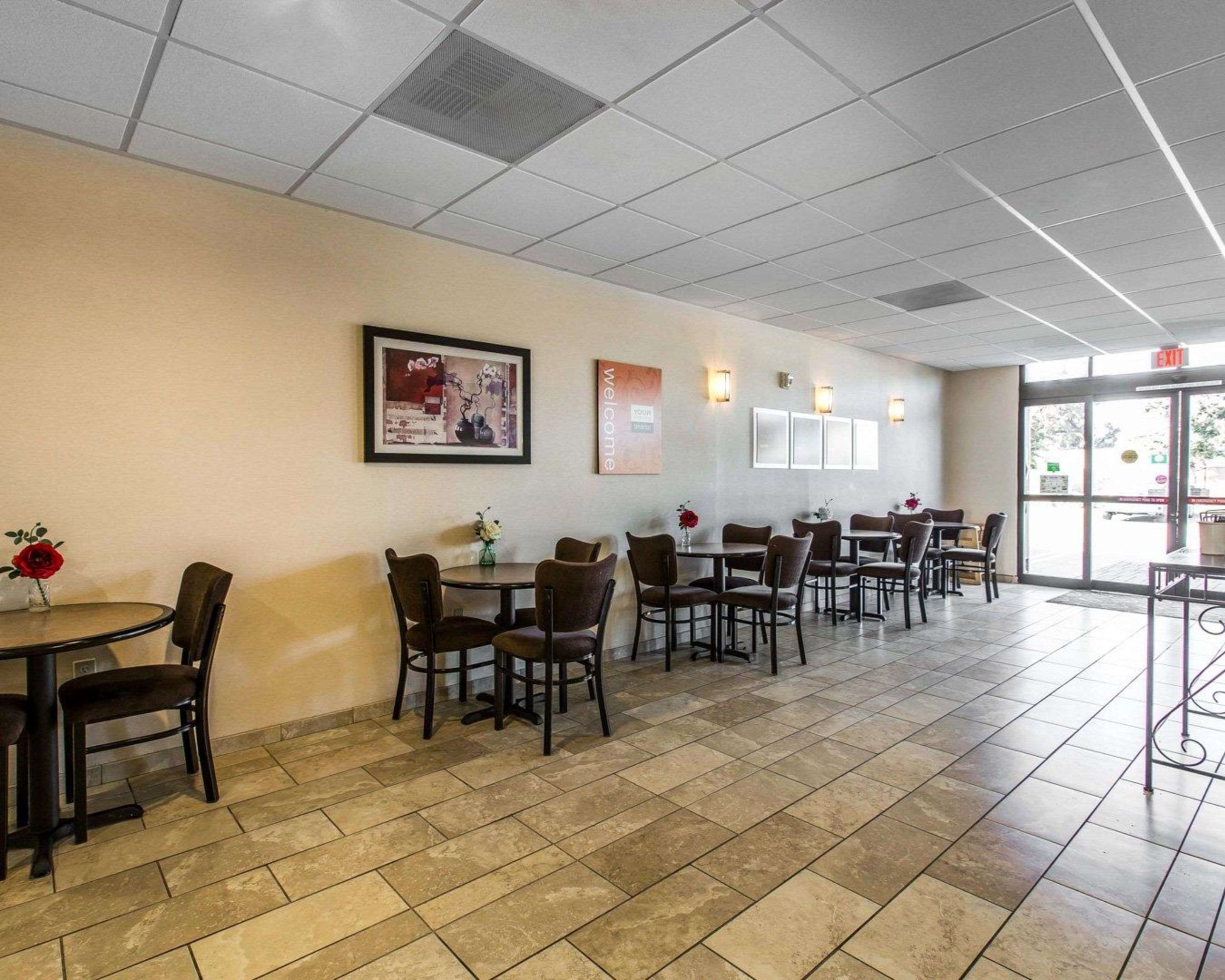 Enjoy breakfast in this seating area