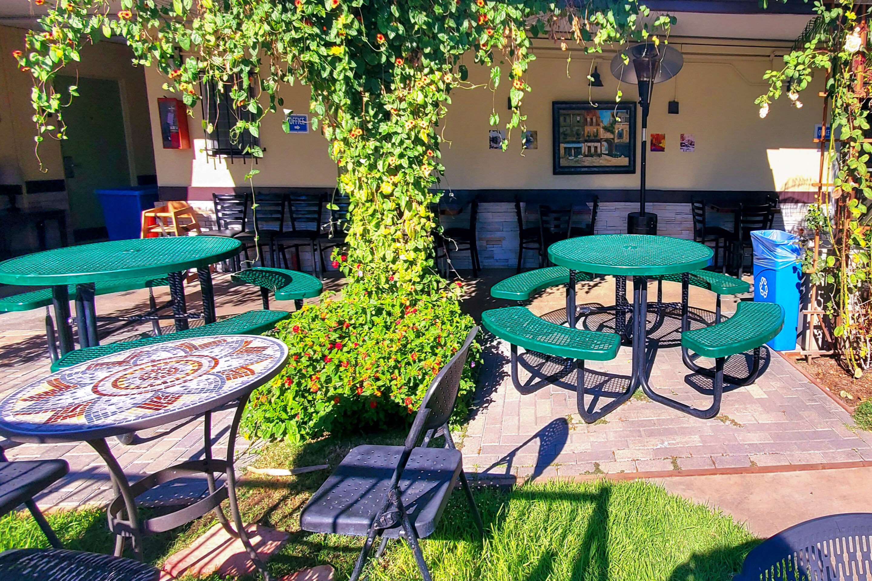 Hotel patio