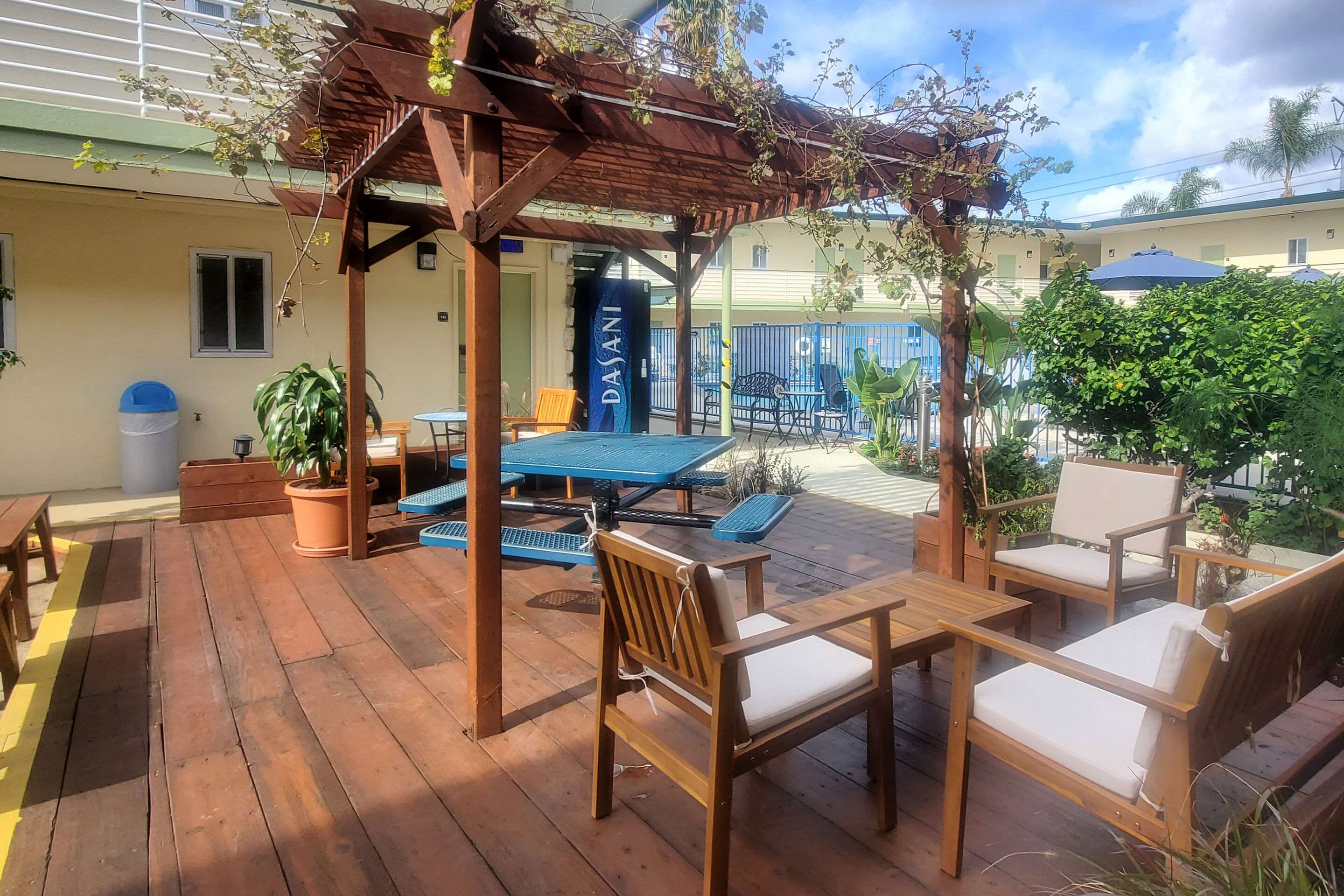 Hotel patio