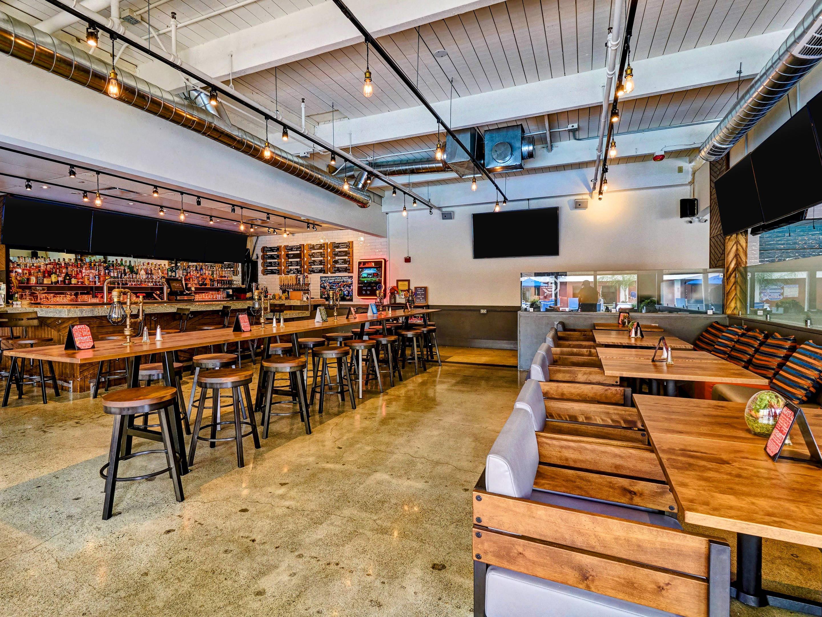 Enjoy breakfast in this seating area