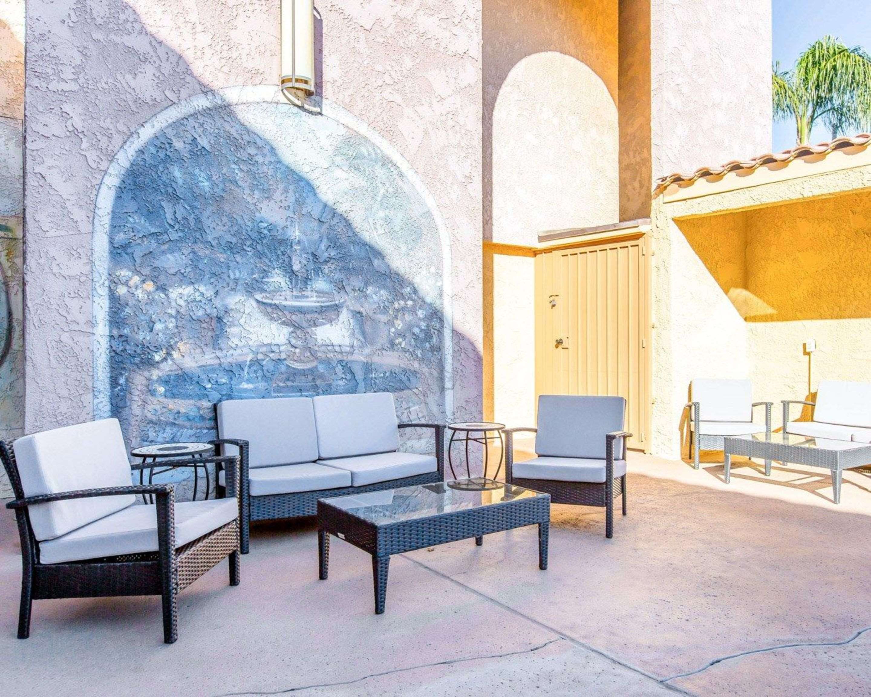 Relax on the hotel patio