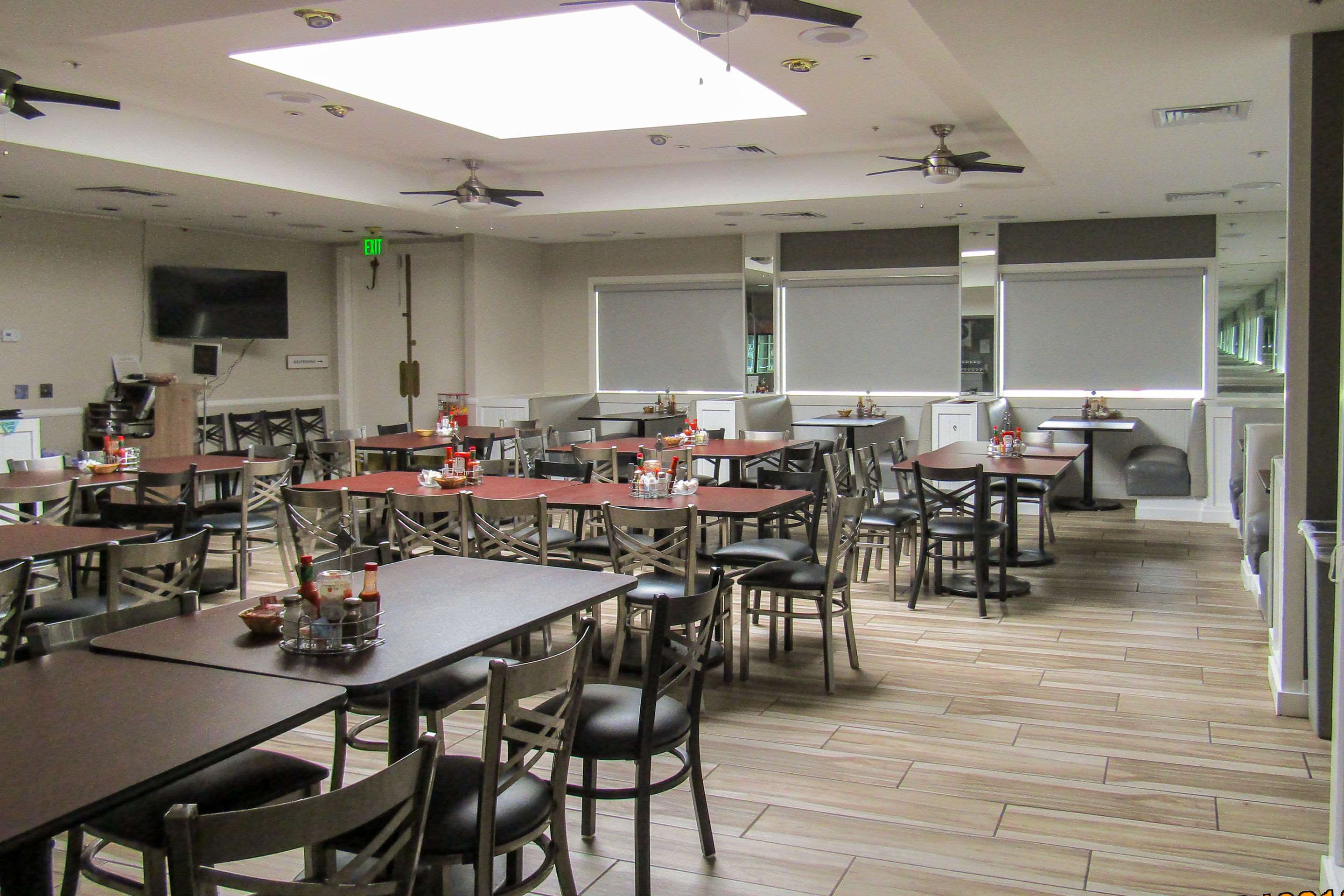 Enjoy breakfast in this seating area