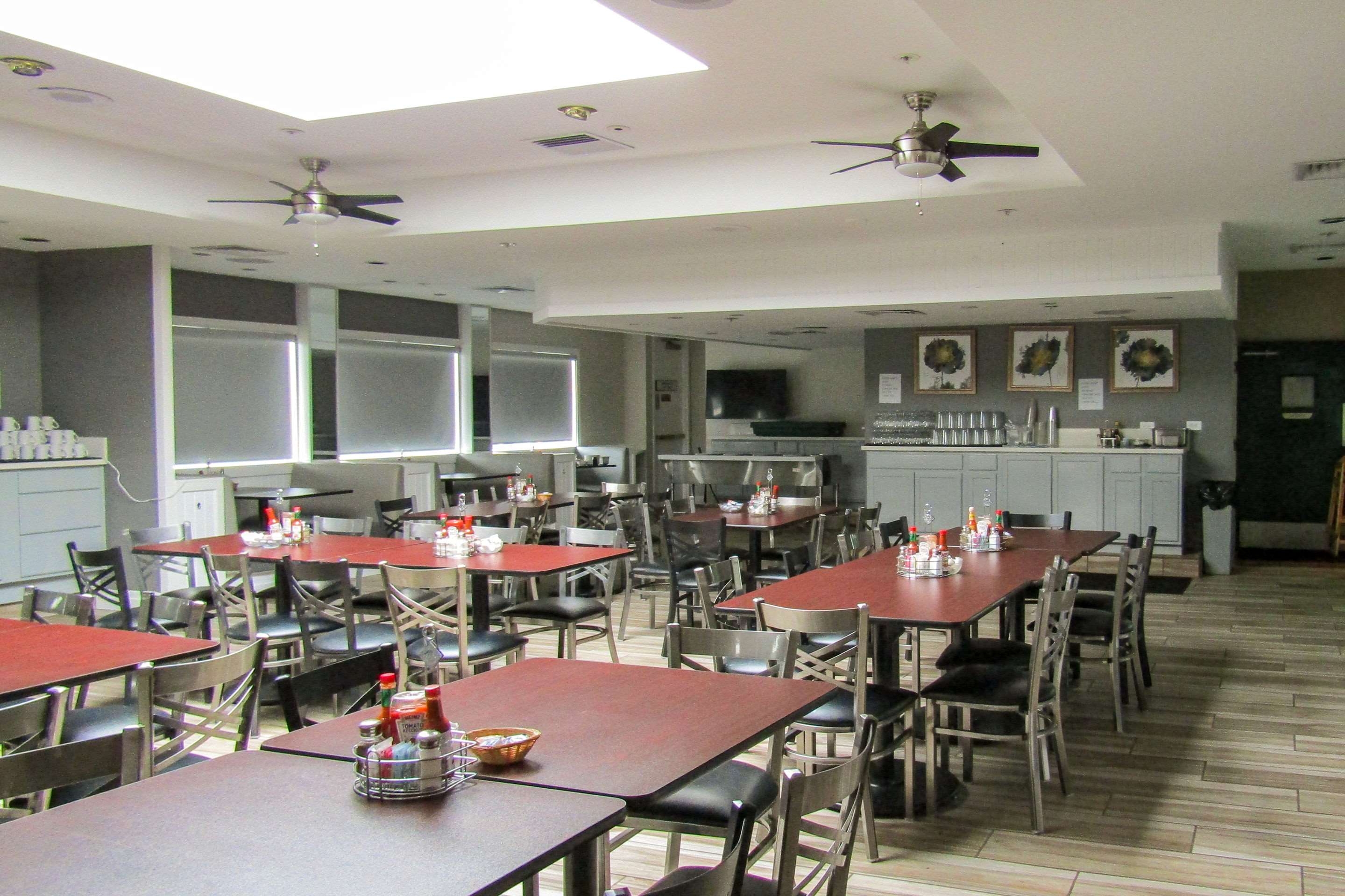 Enjoy breakfast in this seating area