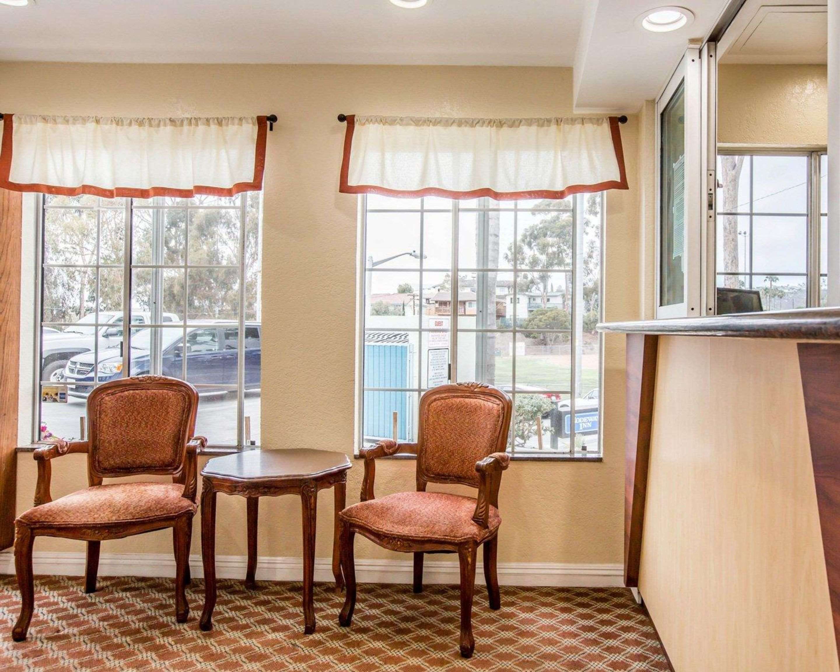 Hotel lobby with seating area