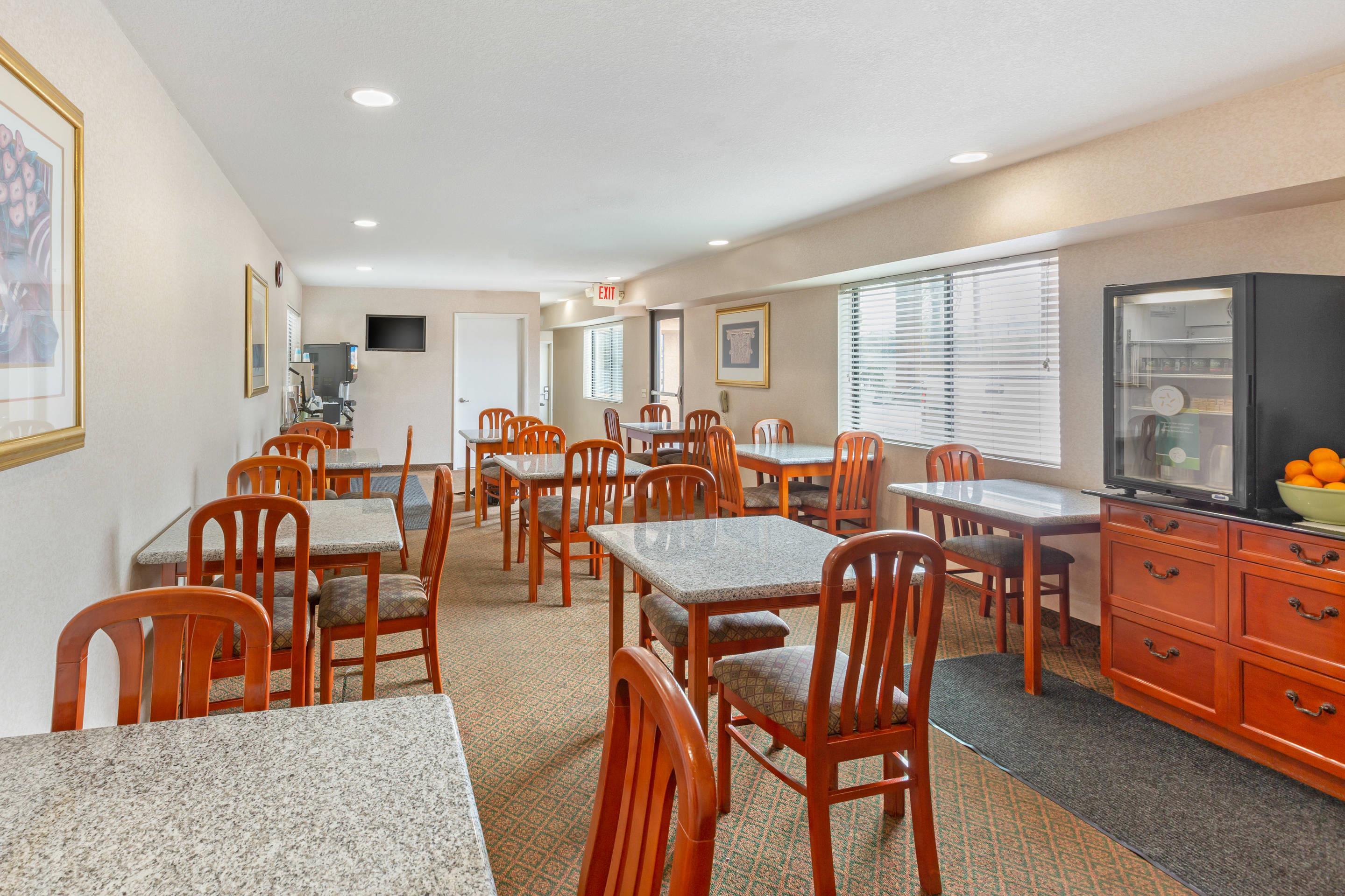 Spacious breakfast area