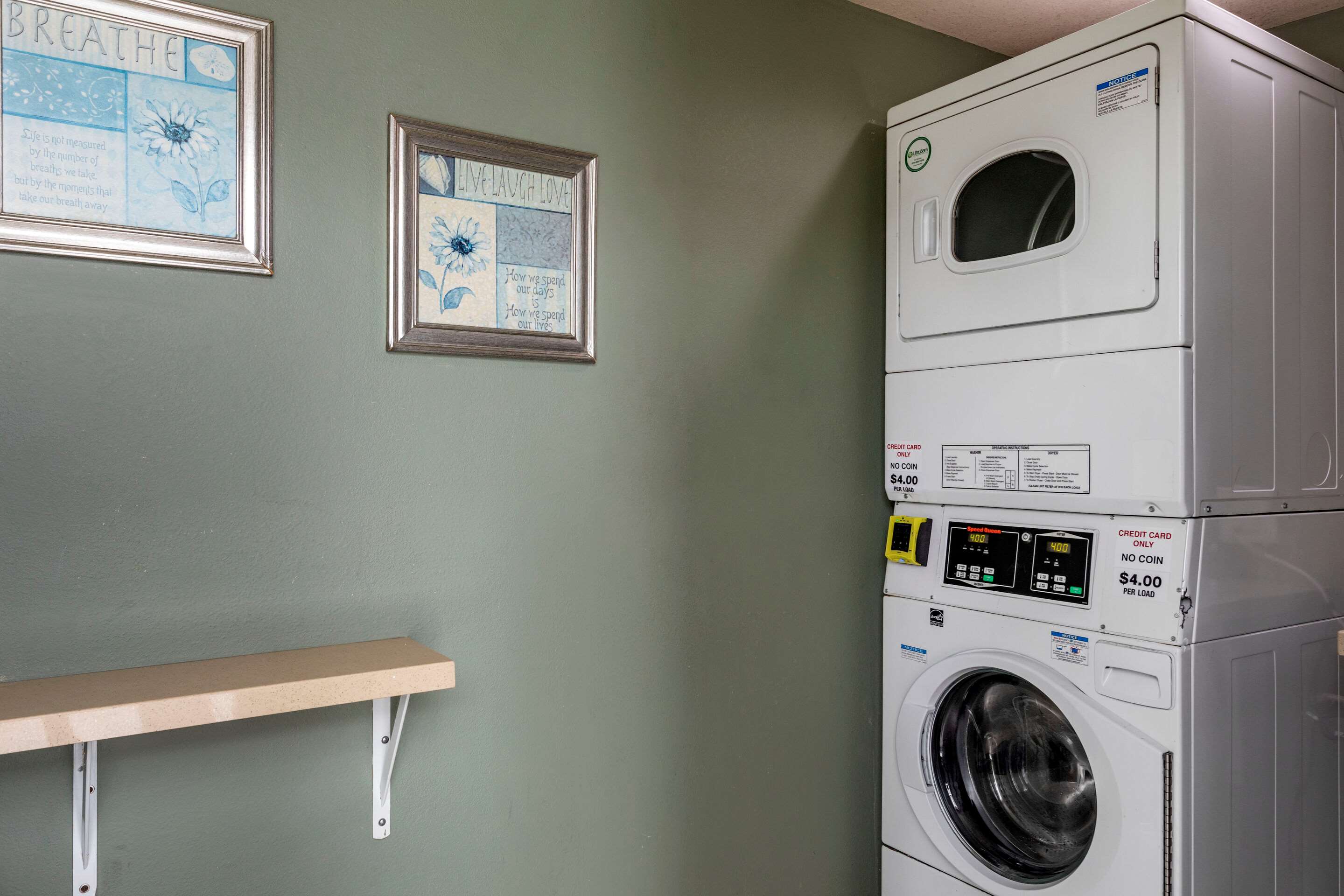 Guest laundry facilities