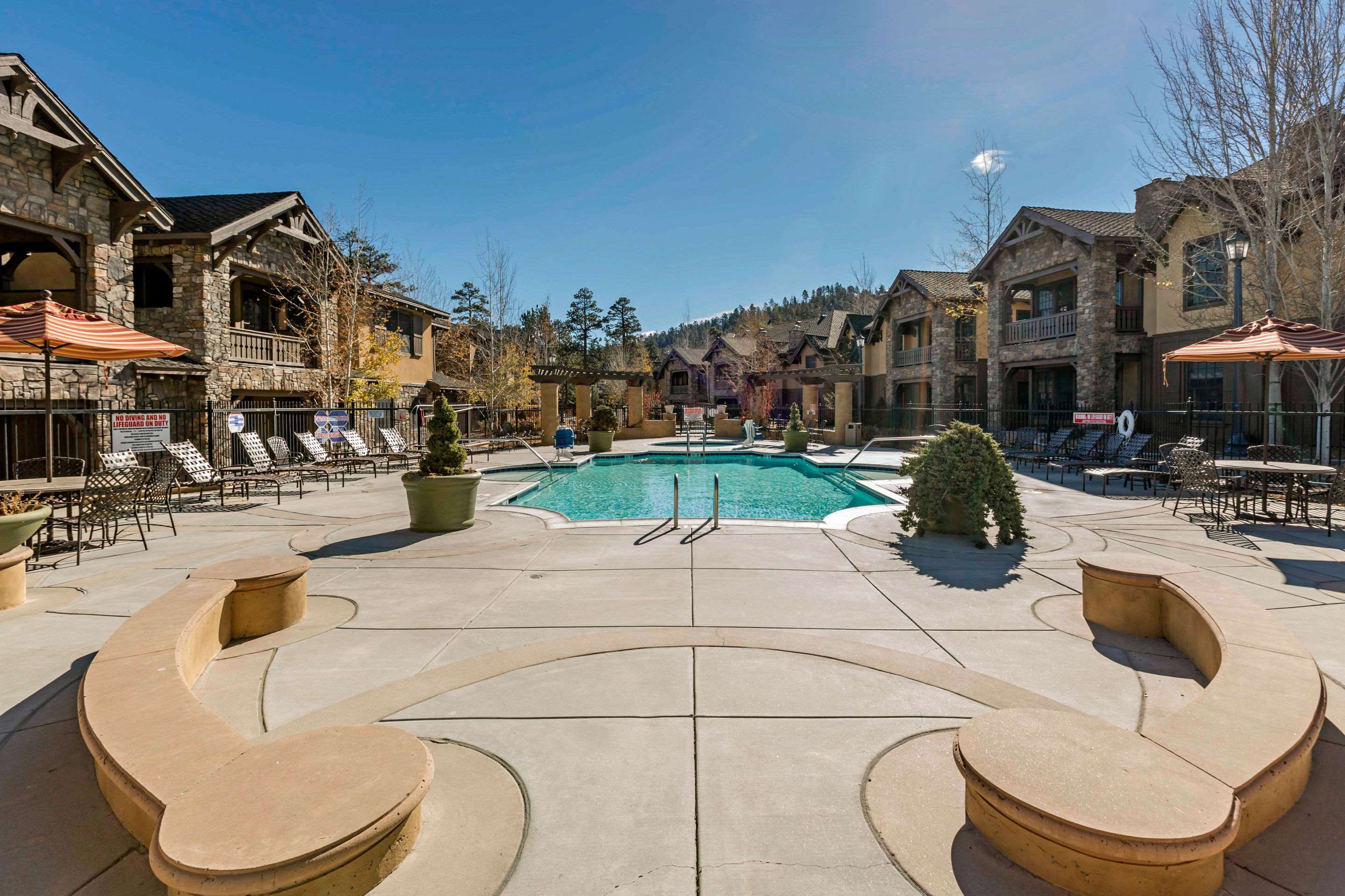 Outdoor heated pool and hot tub | Bluegreen Vacations Big Bear Village, Ascend Resort Collection