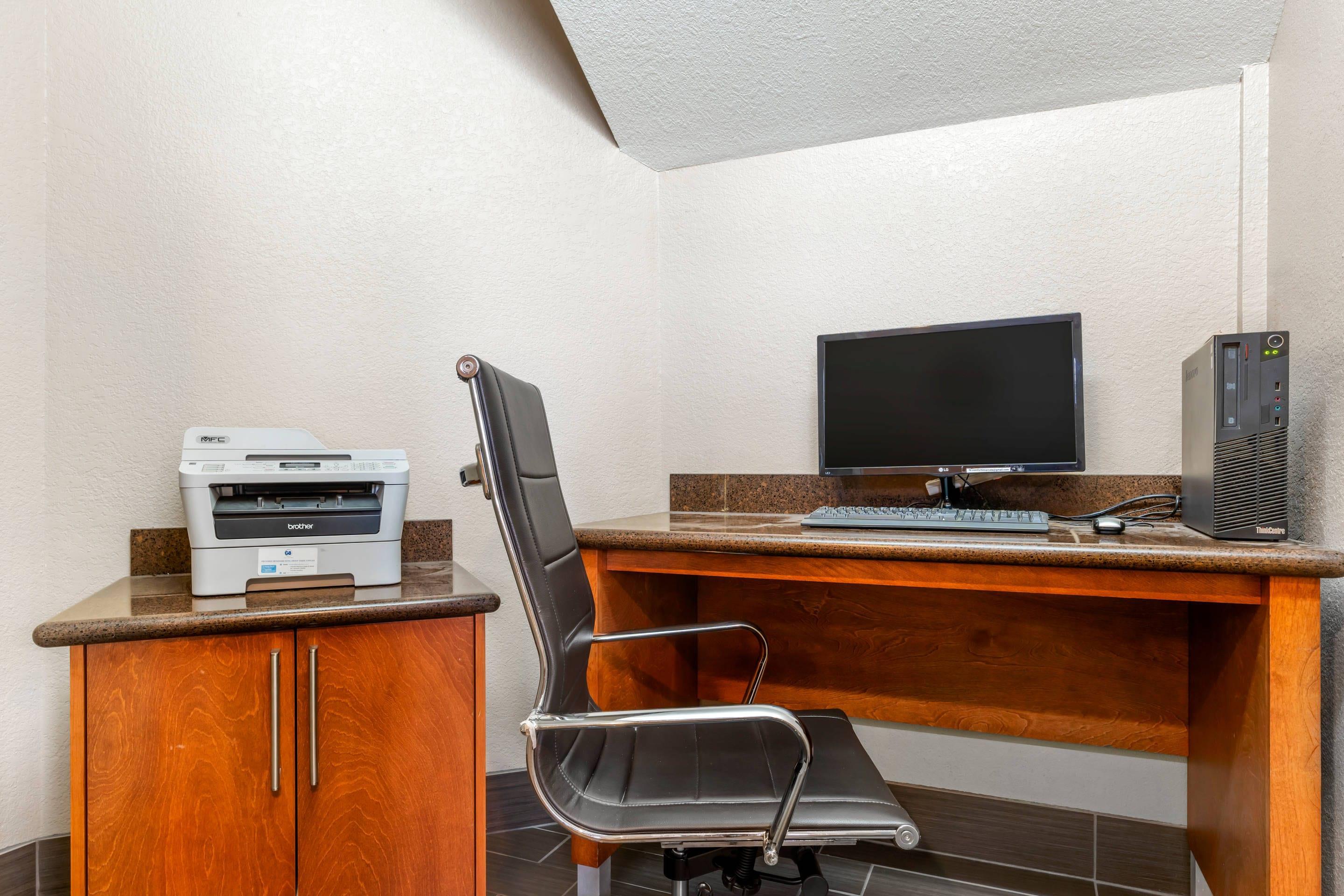 Computer in the lobby