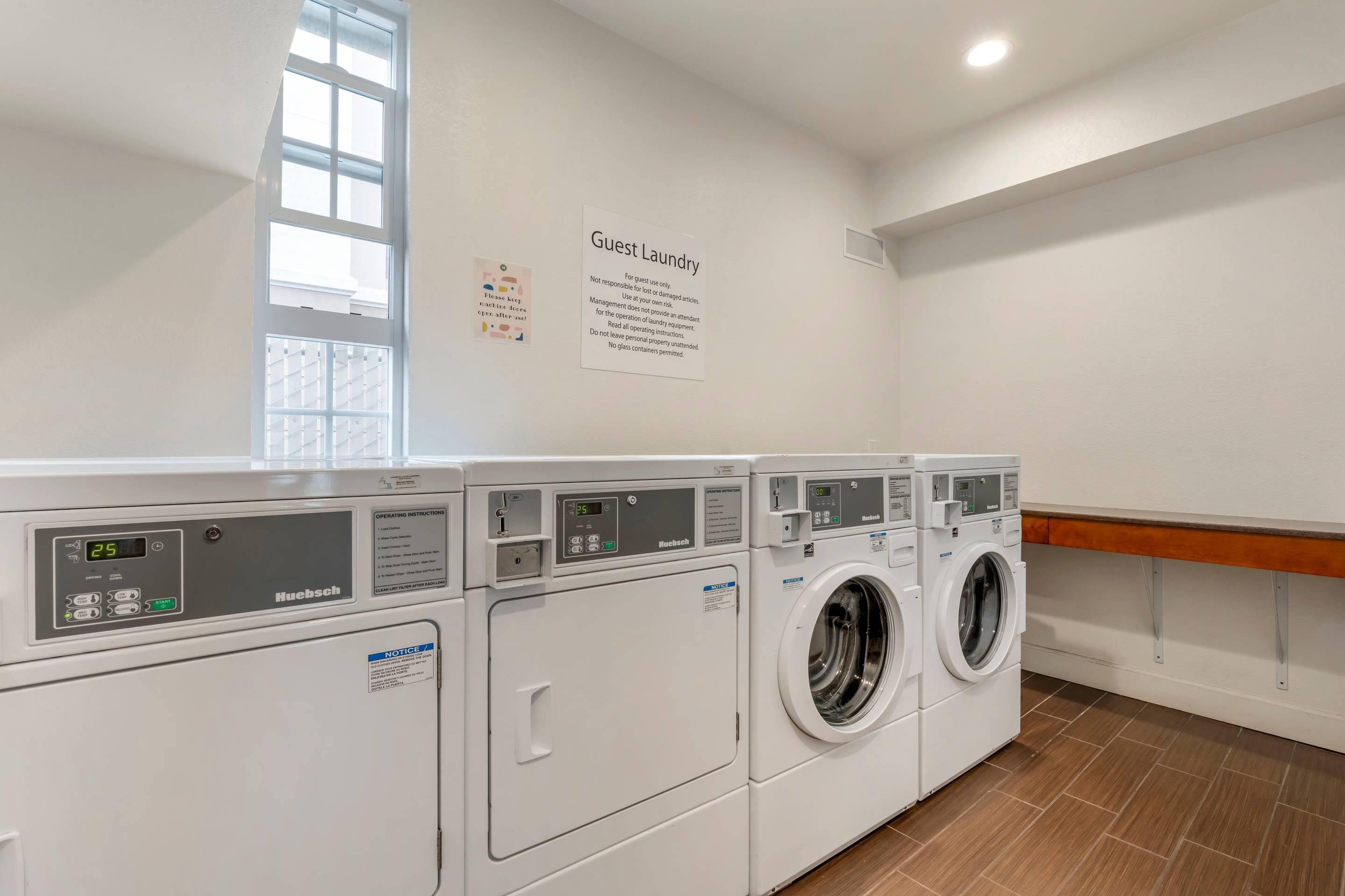 Guest laundry facilities