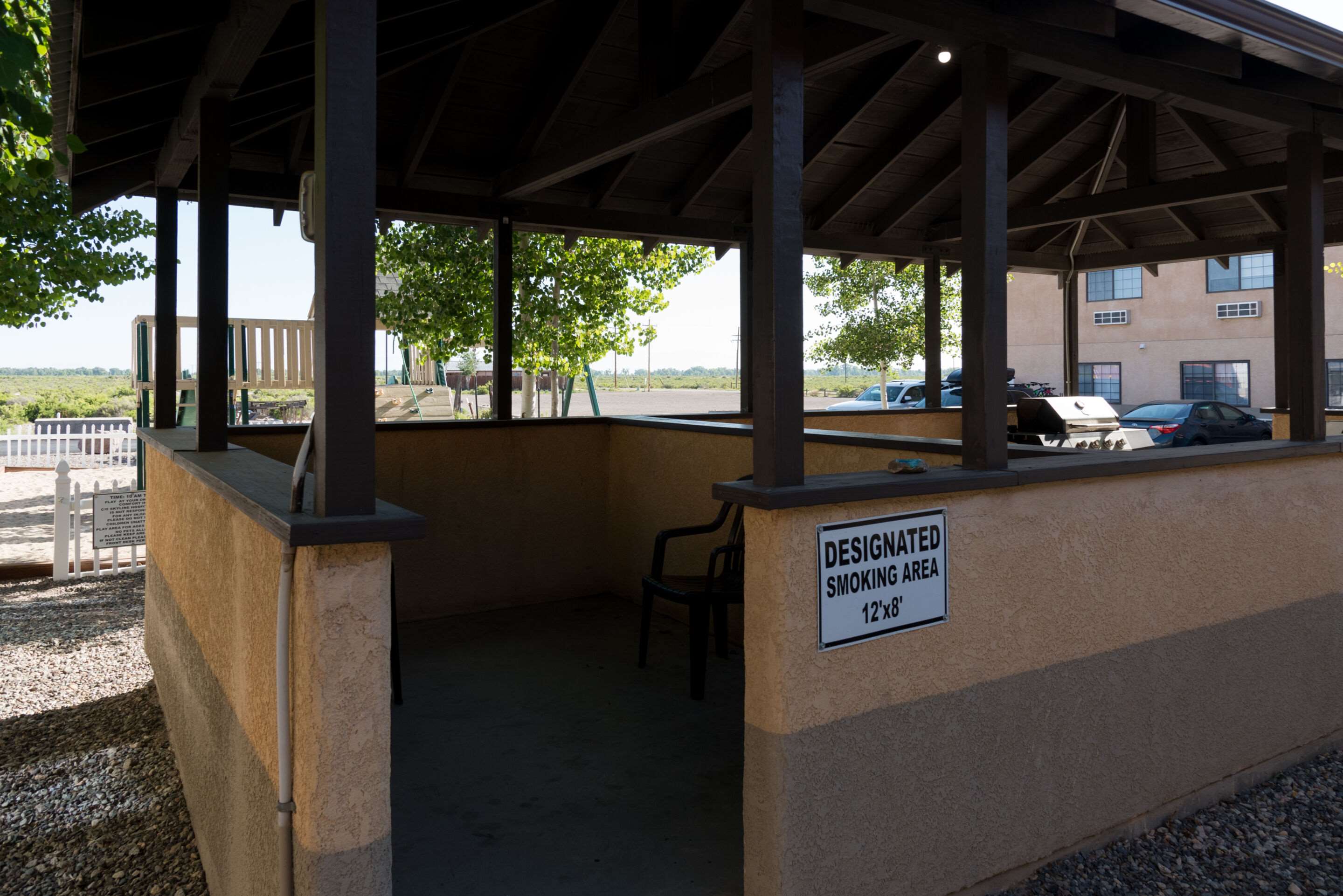 Hotel patio