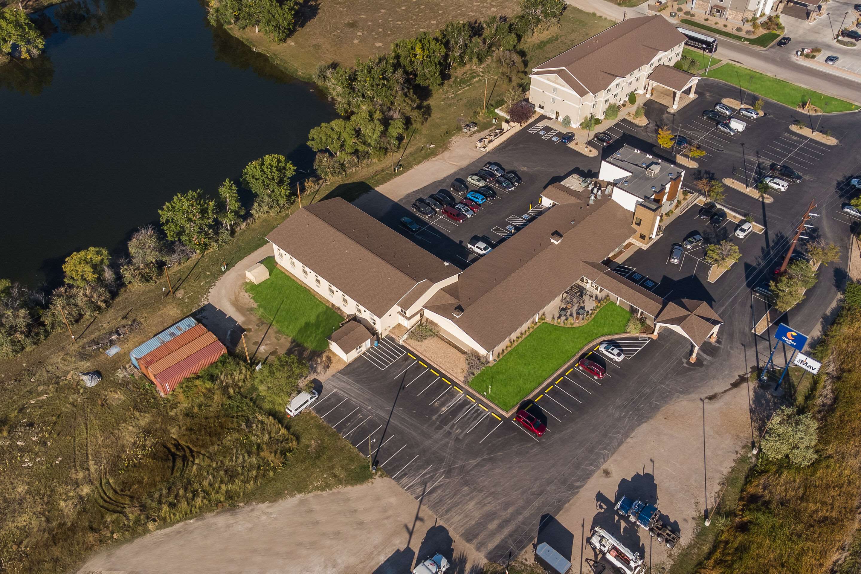 Hotel from the air