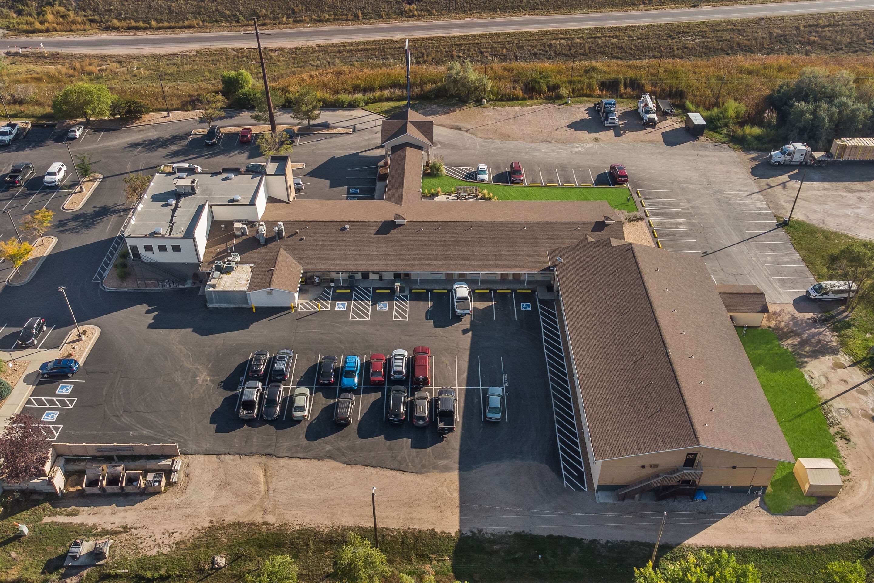 Hotel from the air