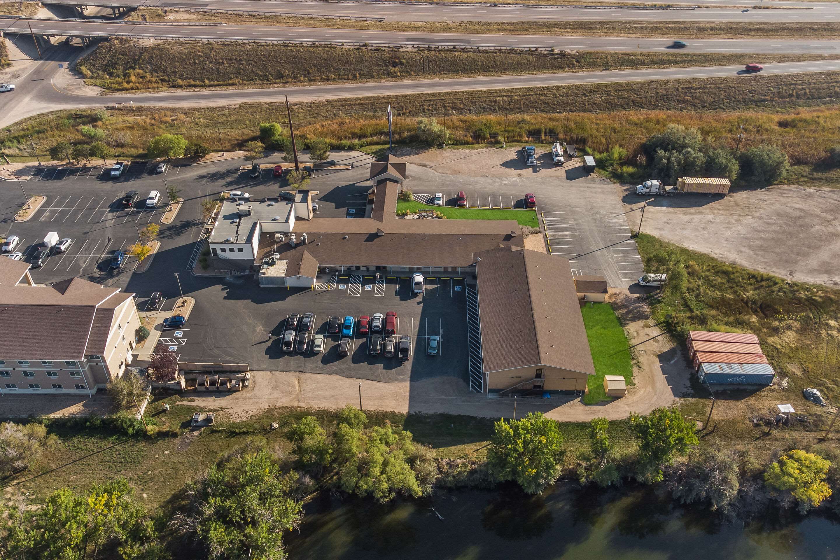 Hotel from the air