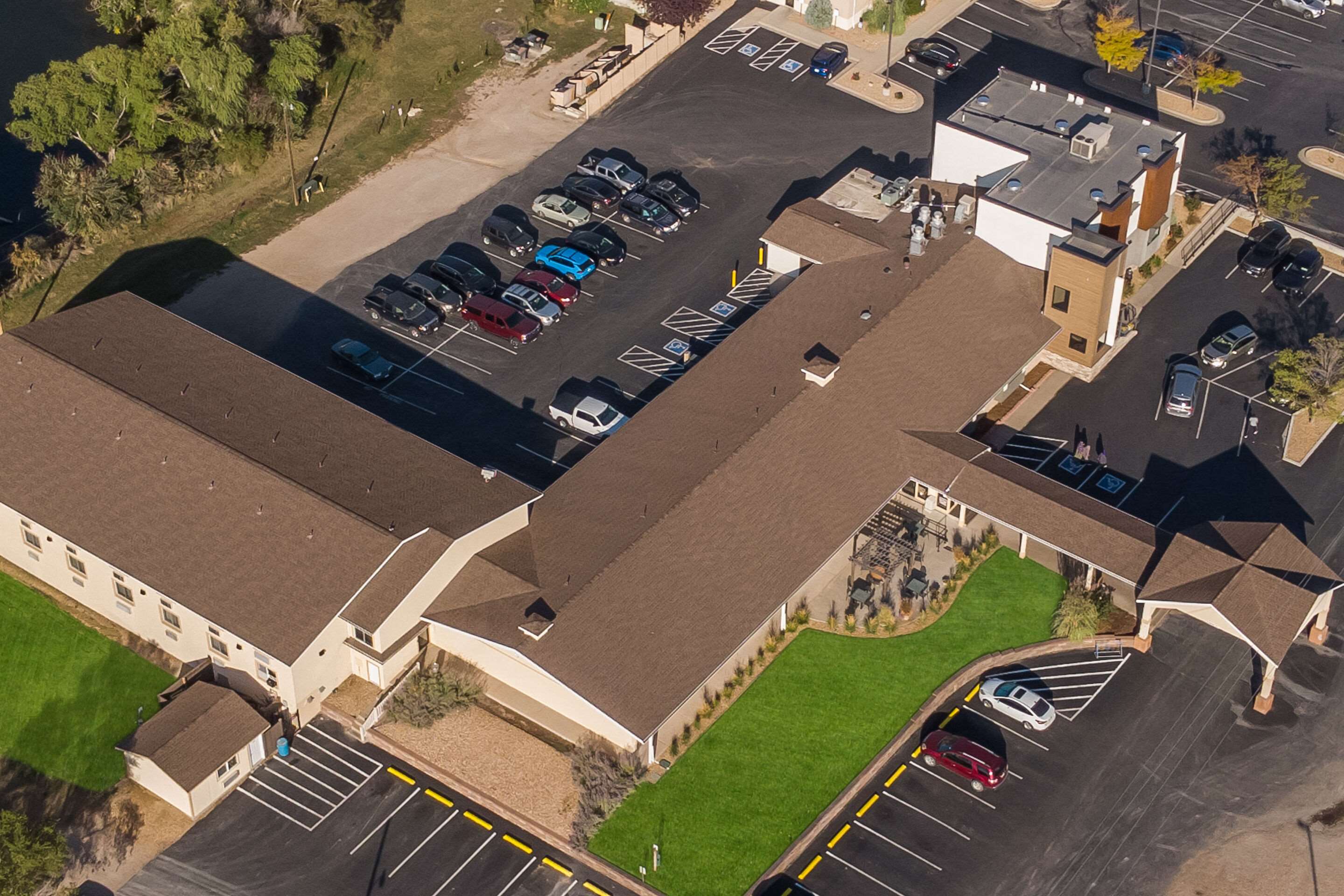 Hotel from the air