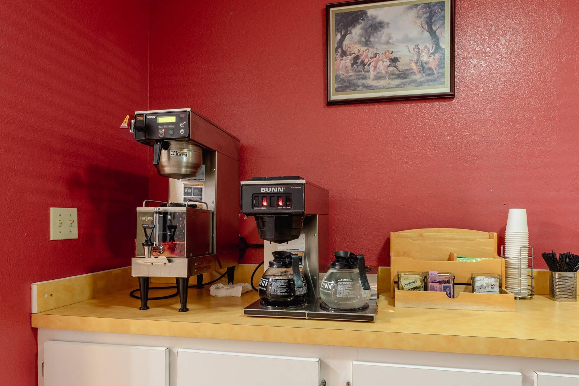 Coffee Station In Lobby | Econo Lodge Cortez Mesa Verde