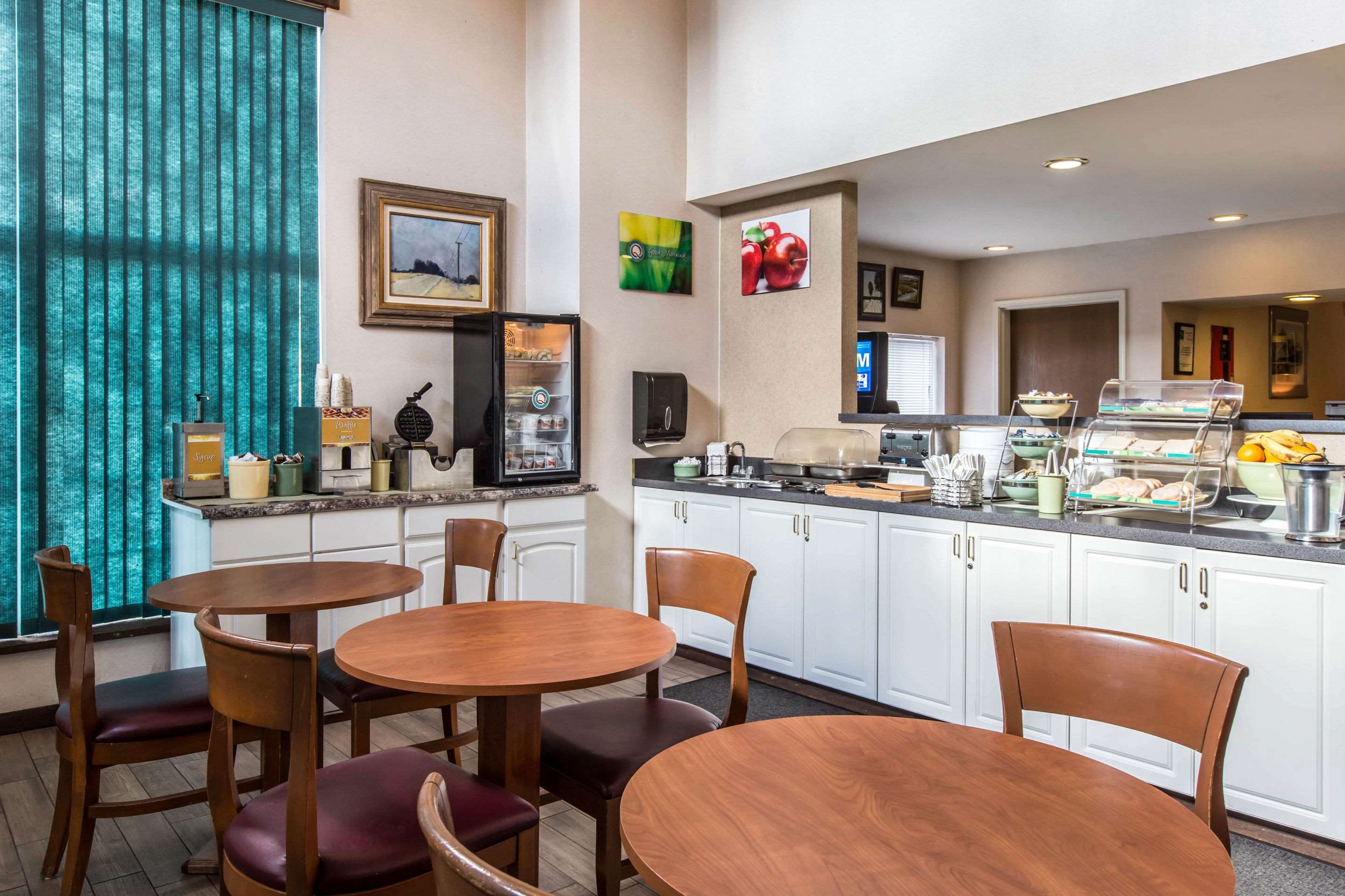 Spacious breakfast area
