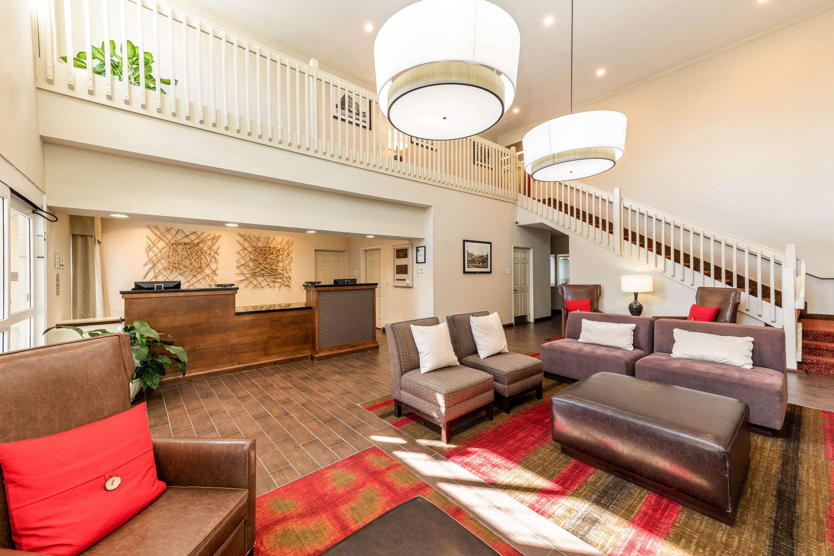 Spacious lobby with sitting area | Quality Inn & Suites University Fort Collins
