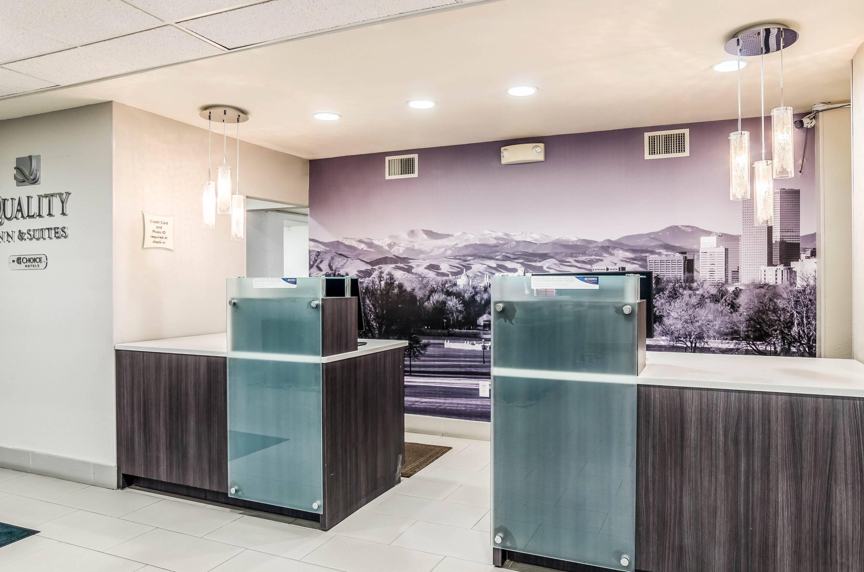 Spacious lobby with sitting area | Quality Inn & Suites Westminster - Broomfield