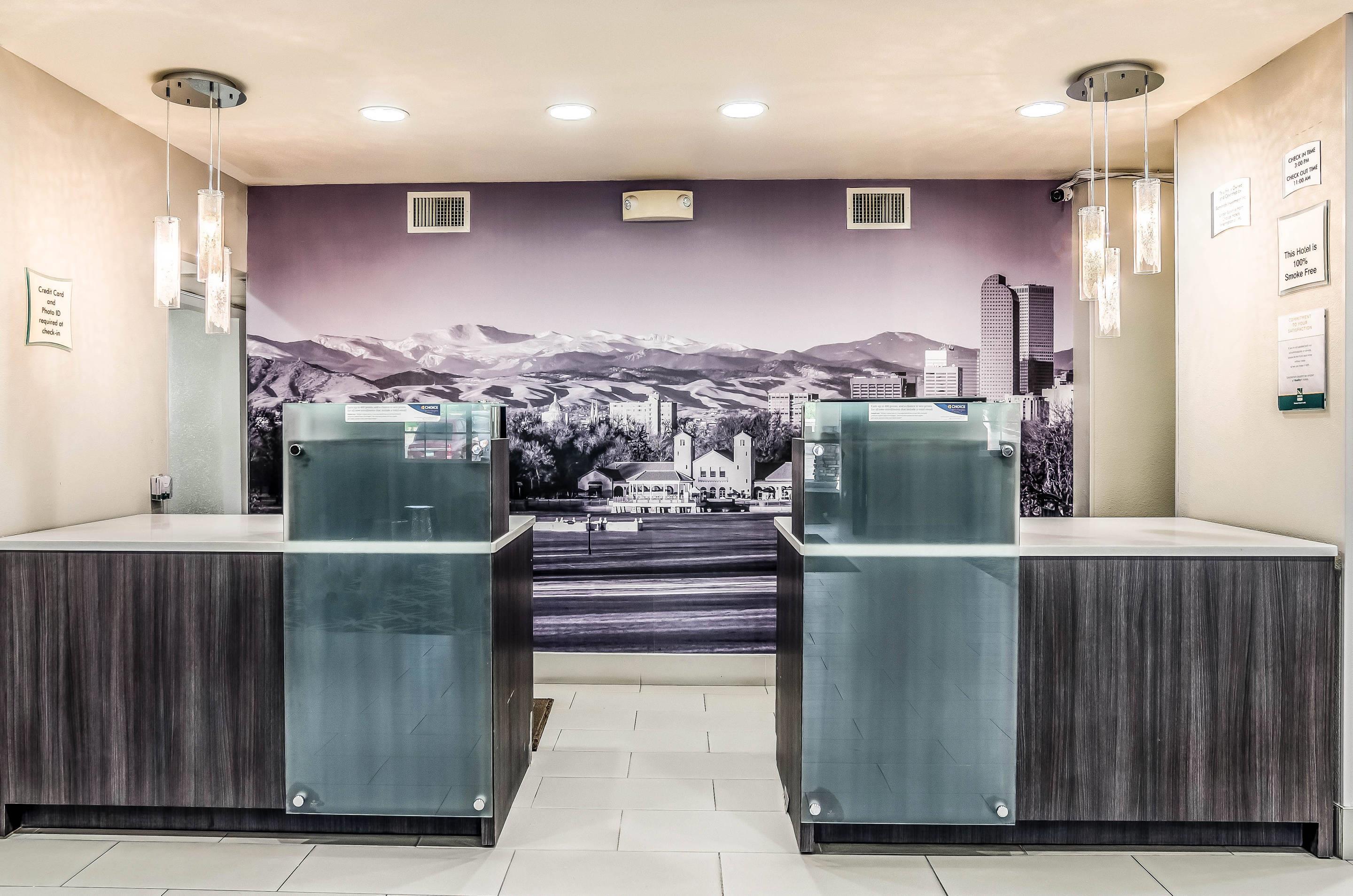 Spacious lobby with sitting area | Quality Inn & Suites Westminster - Broomfield