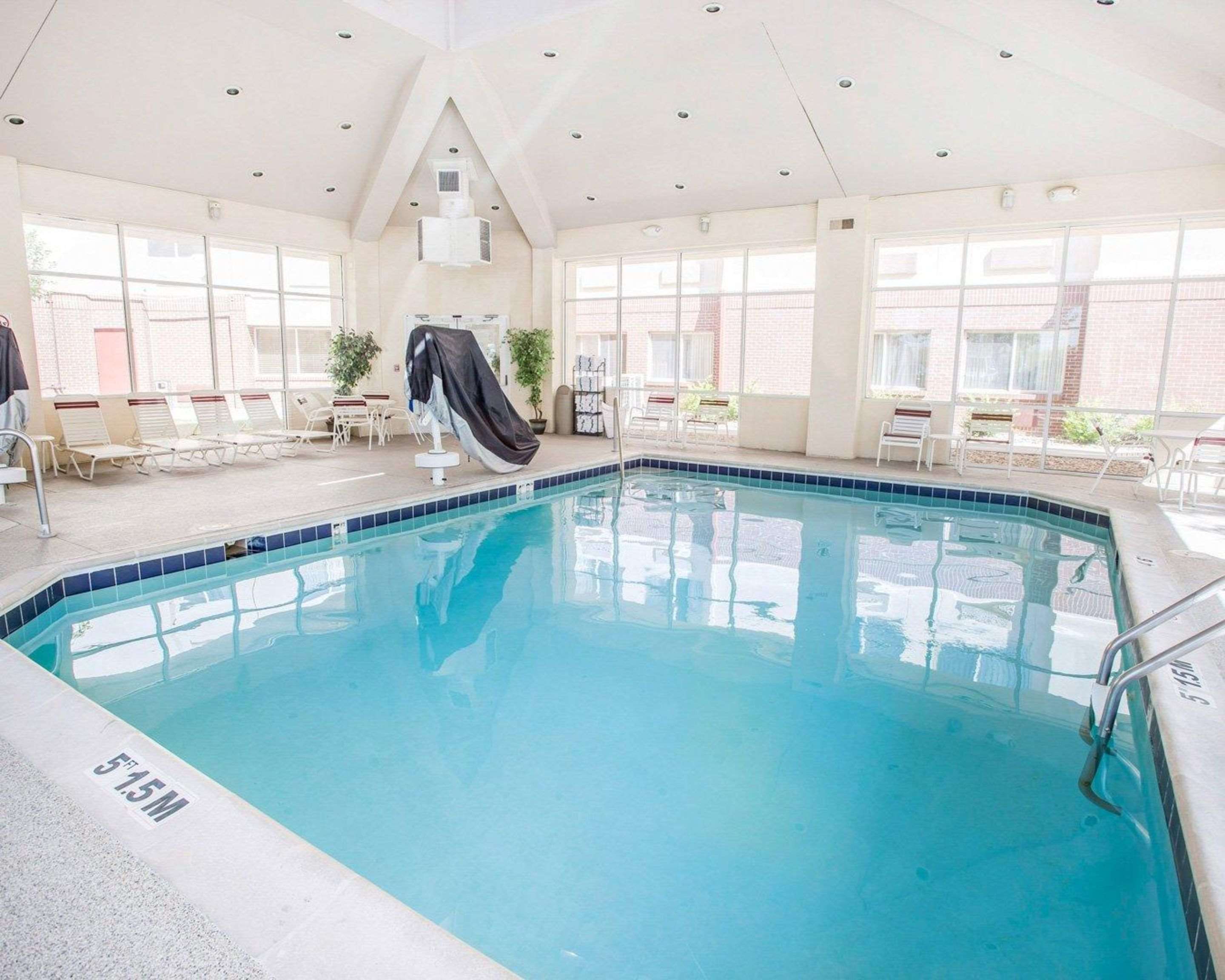 Indoor heated pool with hot tub | Quality Inn & Suites Denver International Airport
