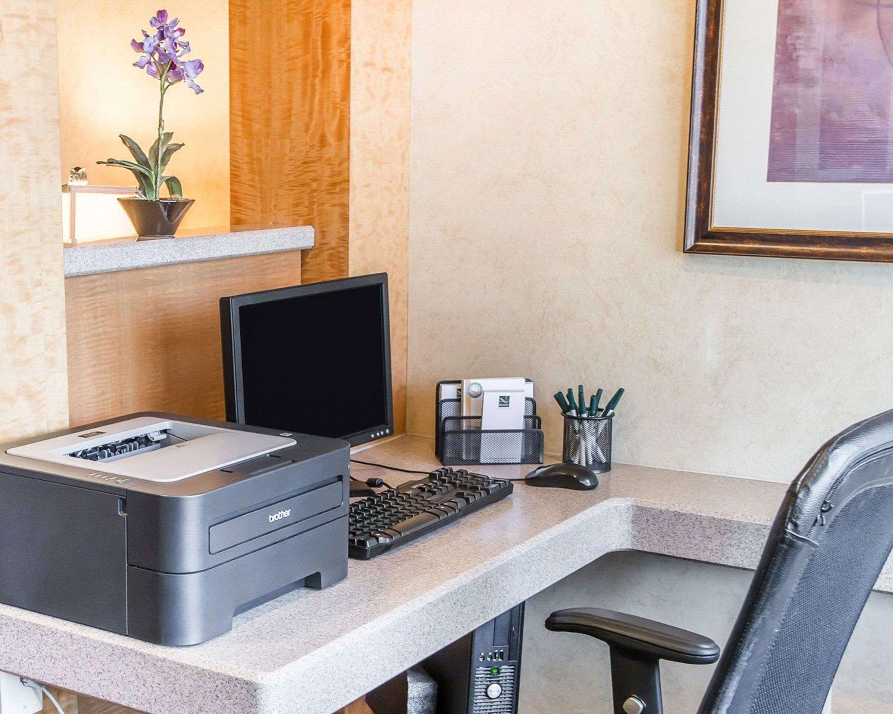 Business center with free wireless Internet access | Quality Inn & Suites Denver International Airport