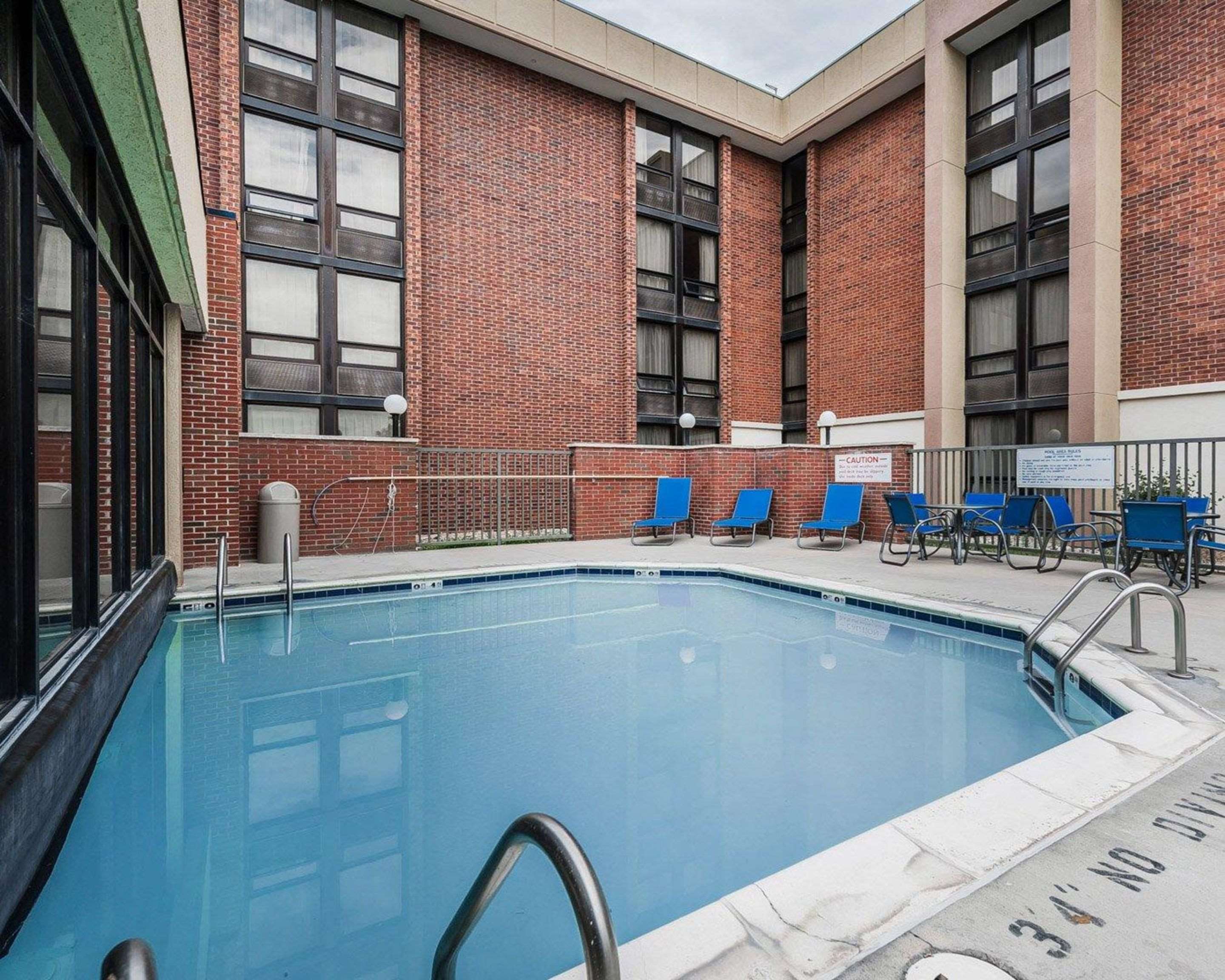 Outdoor pool with sundeck