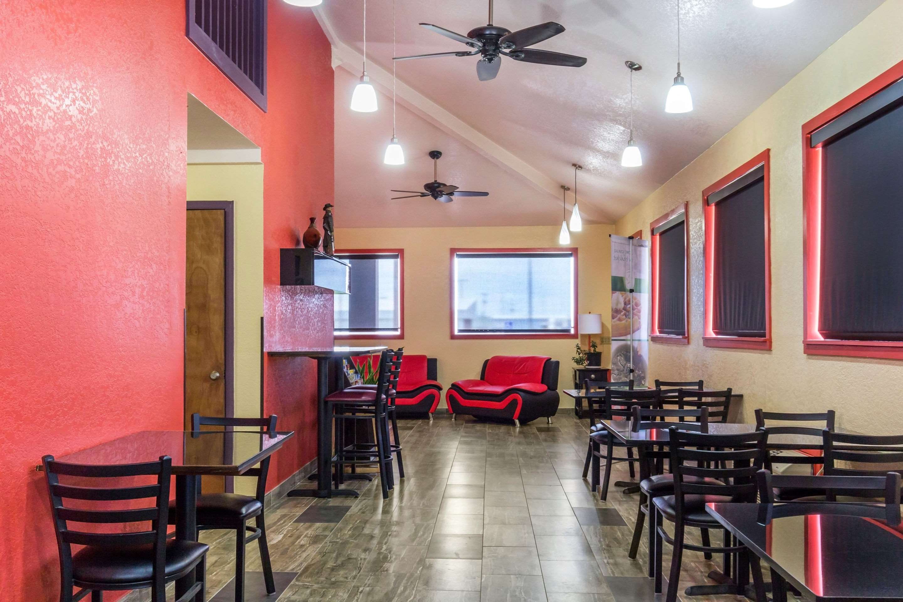 Enjoy breakfast in this seating area