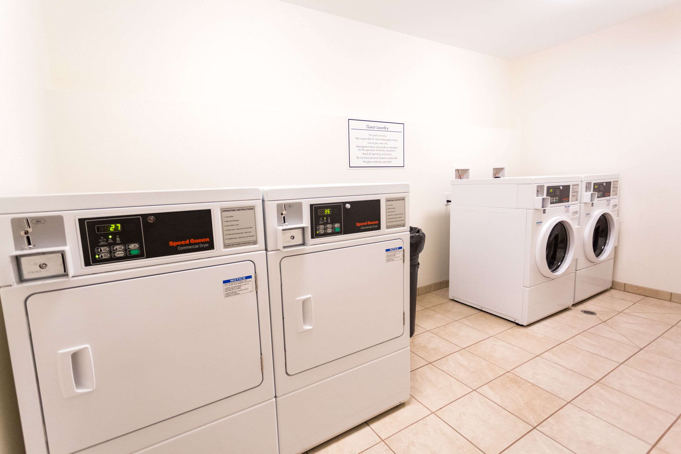 Guest laundry facilities