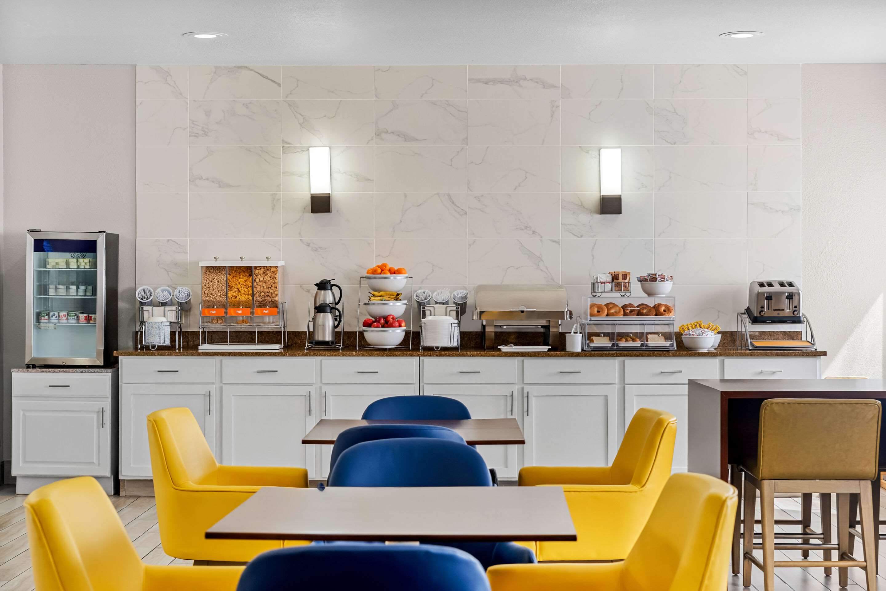 Spacious breakfast area