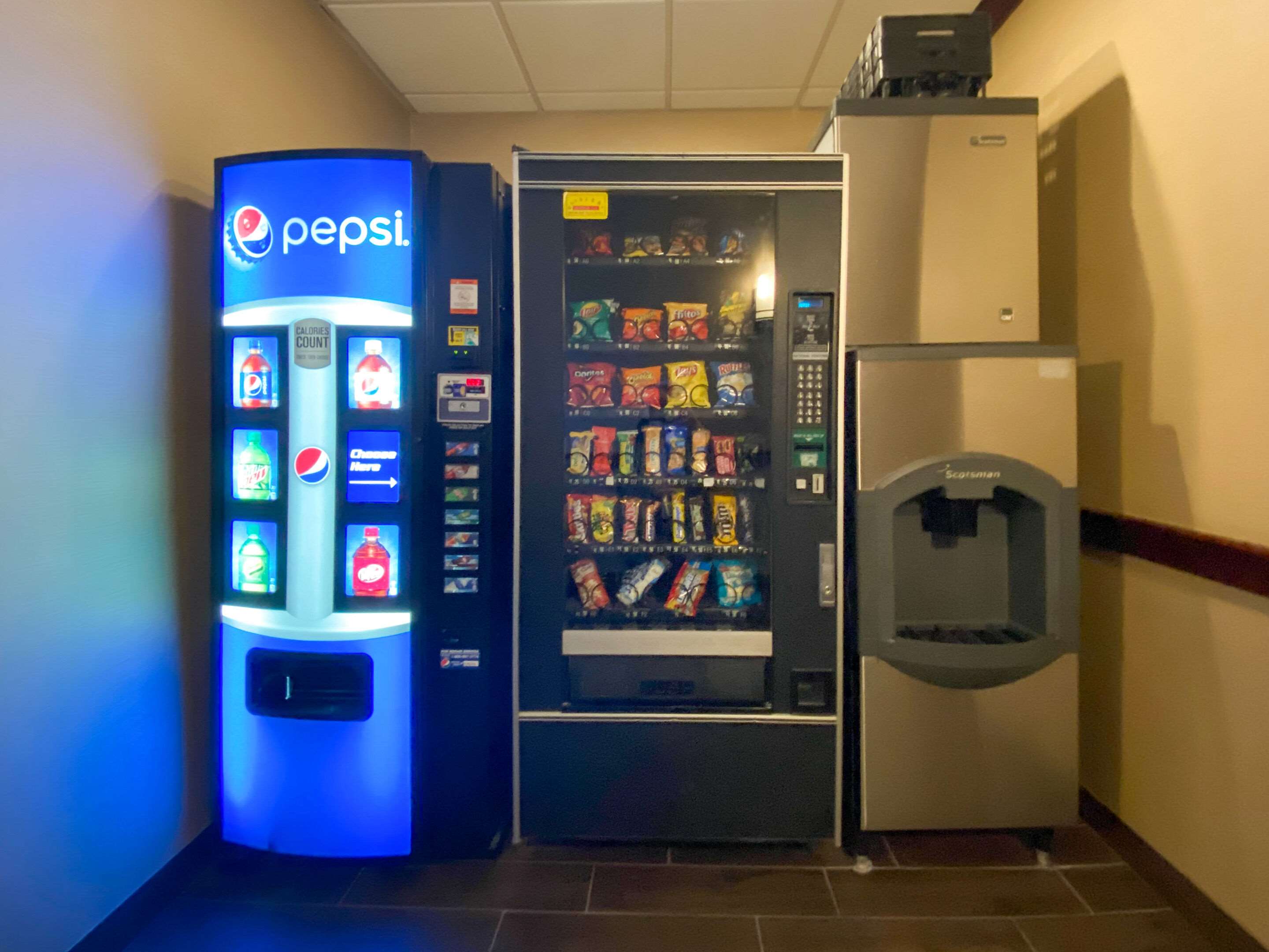Hotel vending area