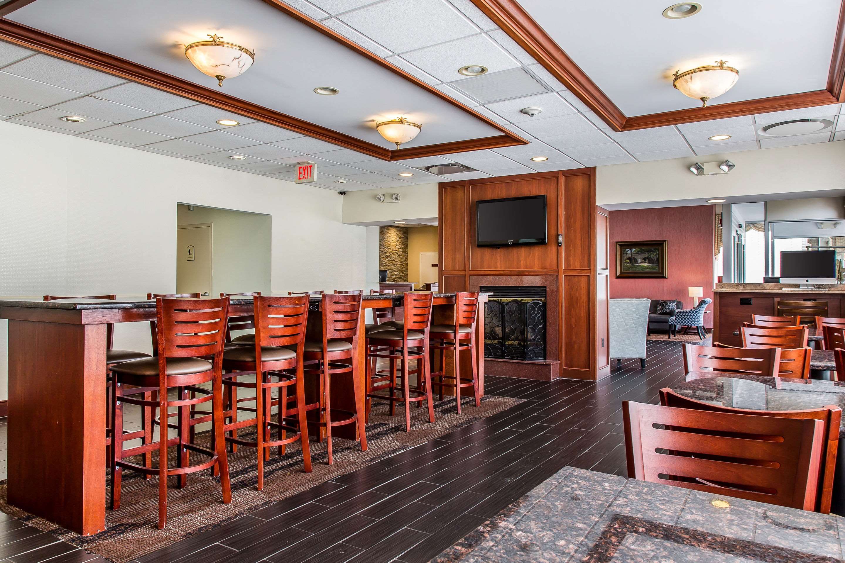 Spacious breakfast area