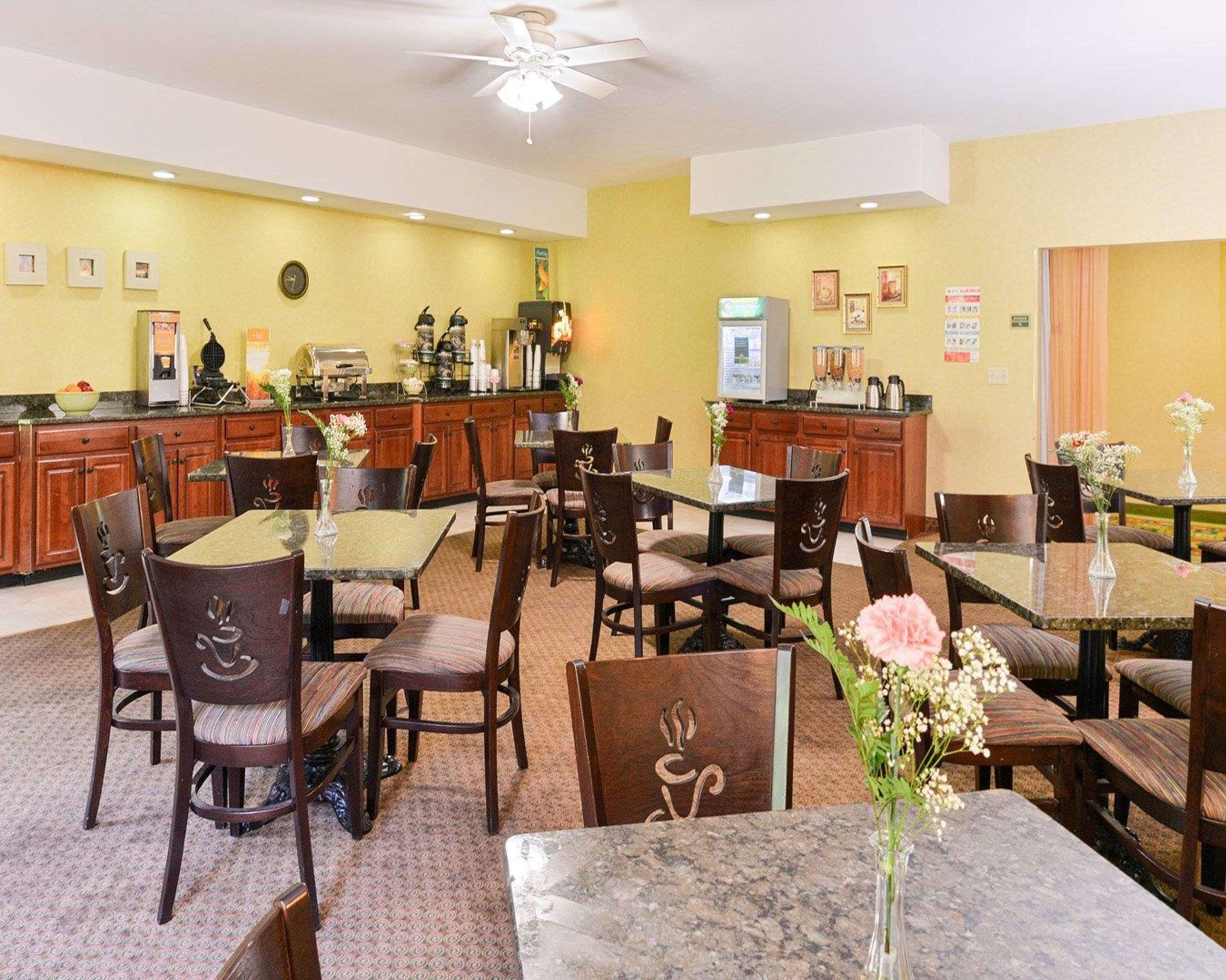 Enjoy breakfast in this seating area