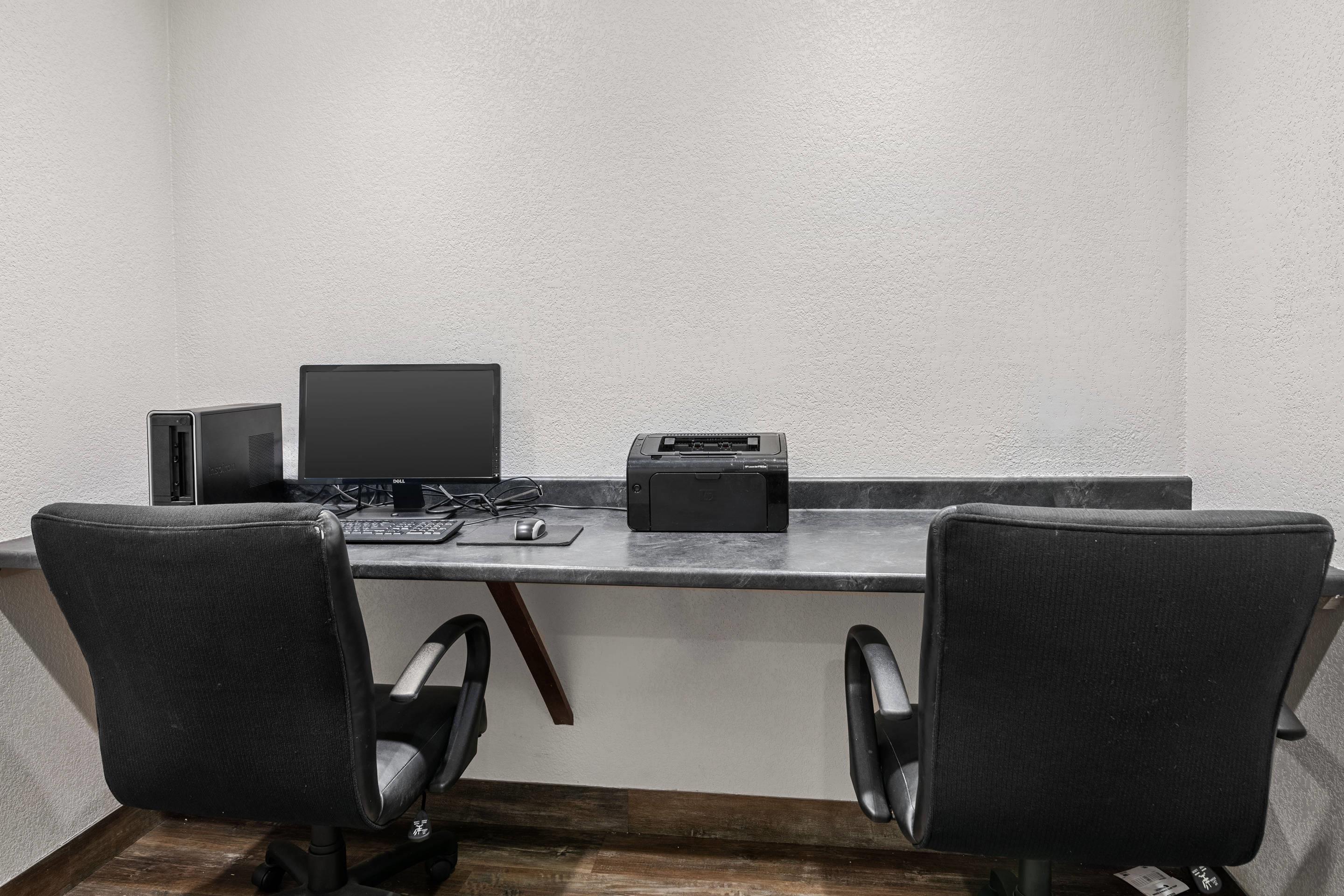 Computer in the lobby