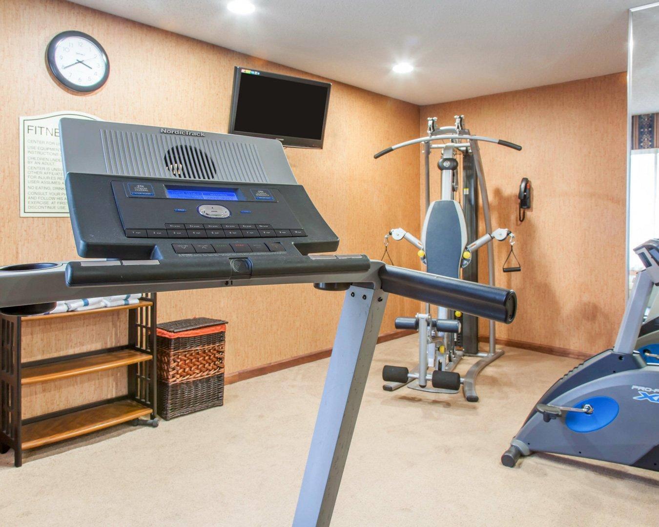 Exercise room with television | Quality Inn & Suites