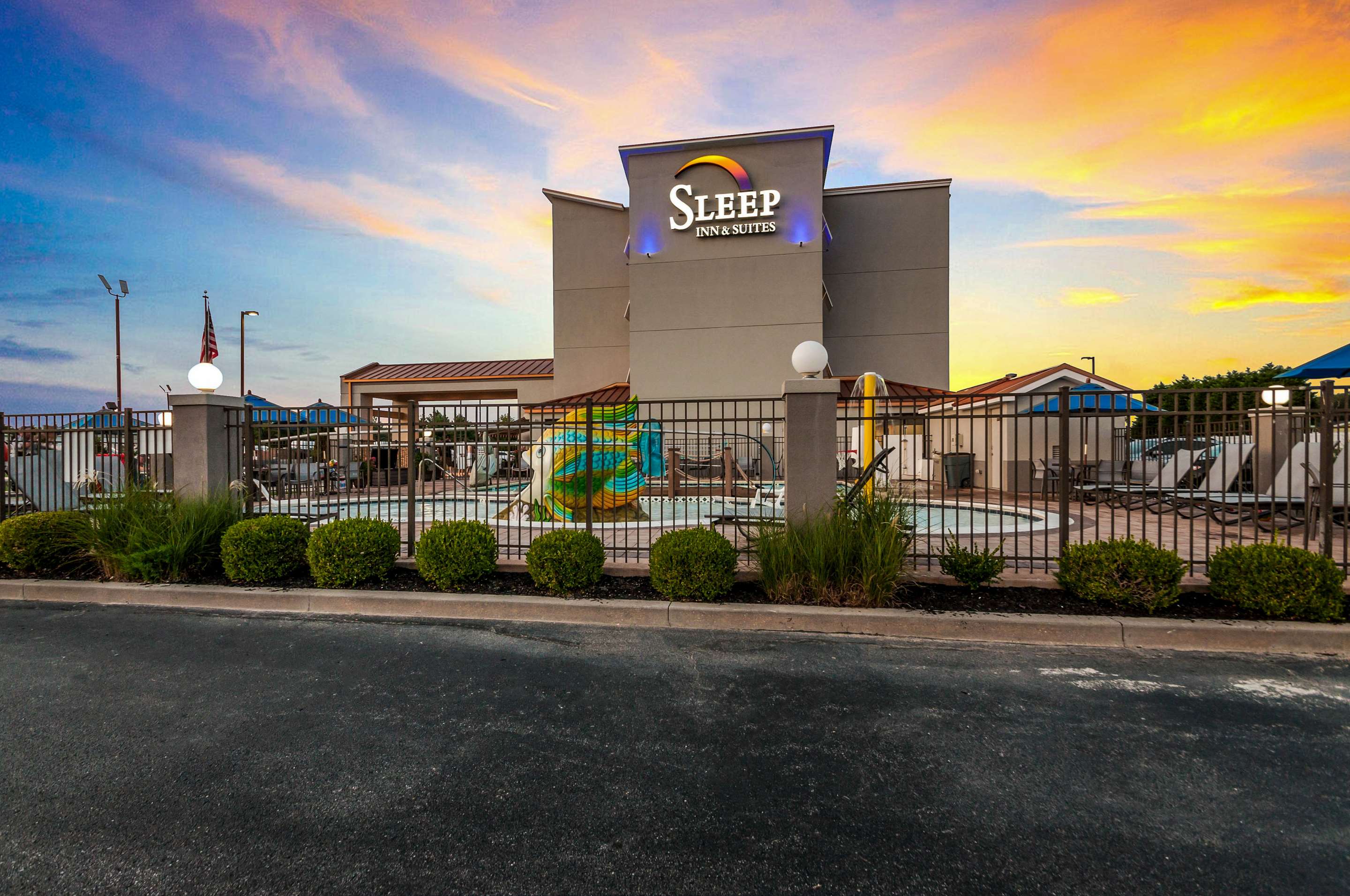 Hotel at night | Sleep Inn & Suites Rehoboth Beach