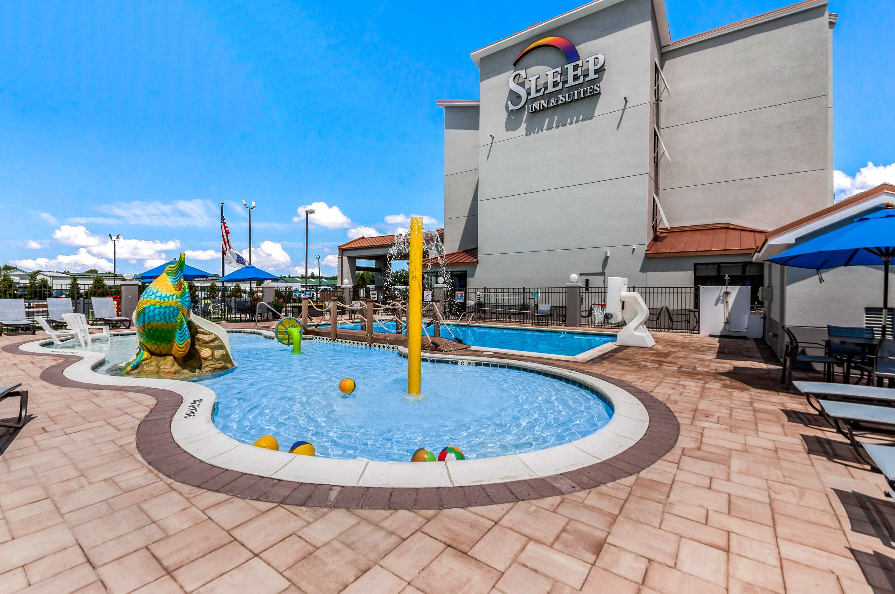 Outdoor pool | Sleep Inn & Suites Rehoboth Beach