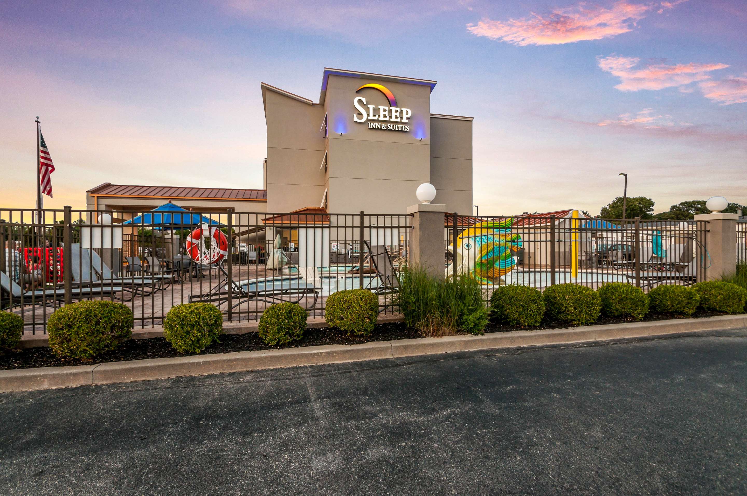 Hotel at night | Sleep Inn & Suites Rehoboth Beach