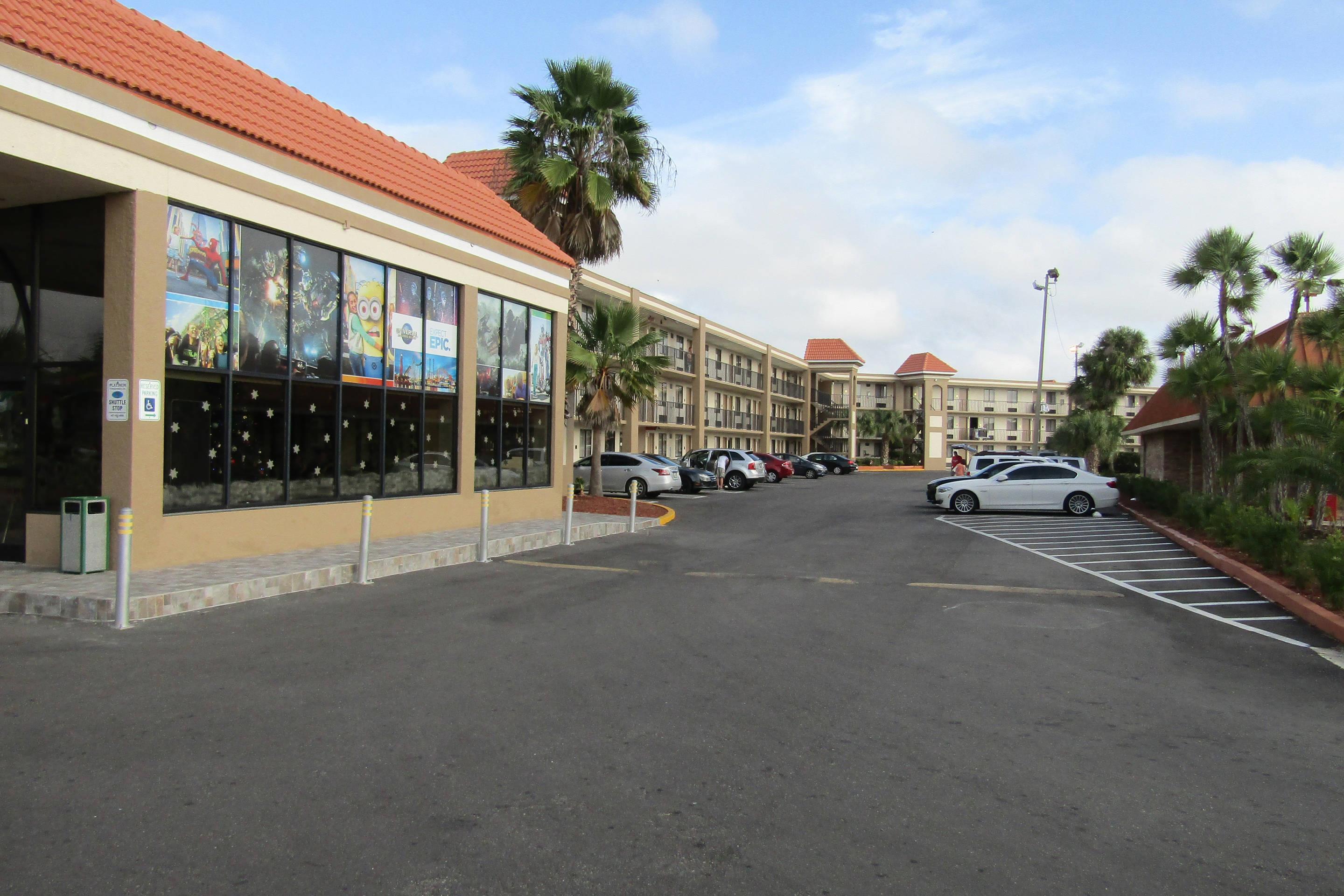 Parking area | Quality Inn & Suites By The Lake