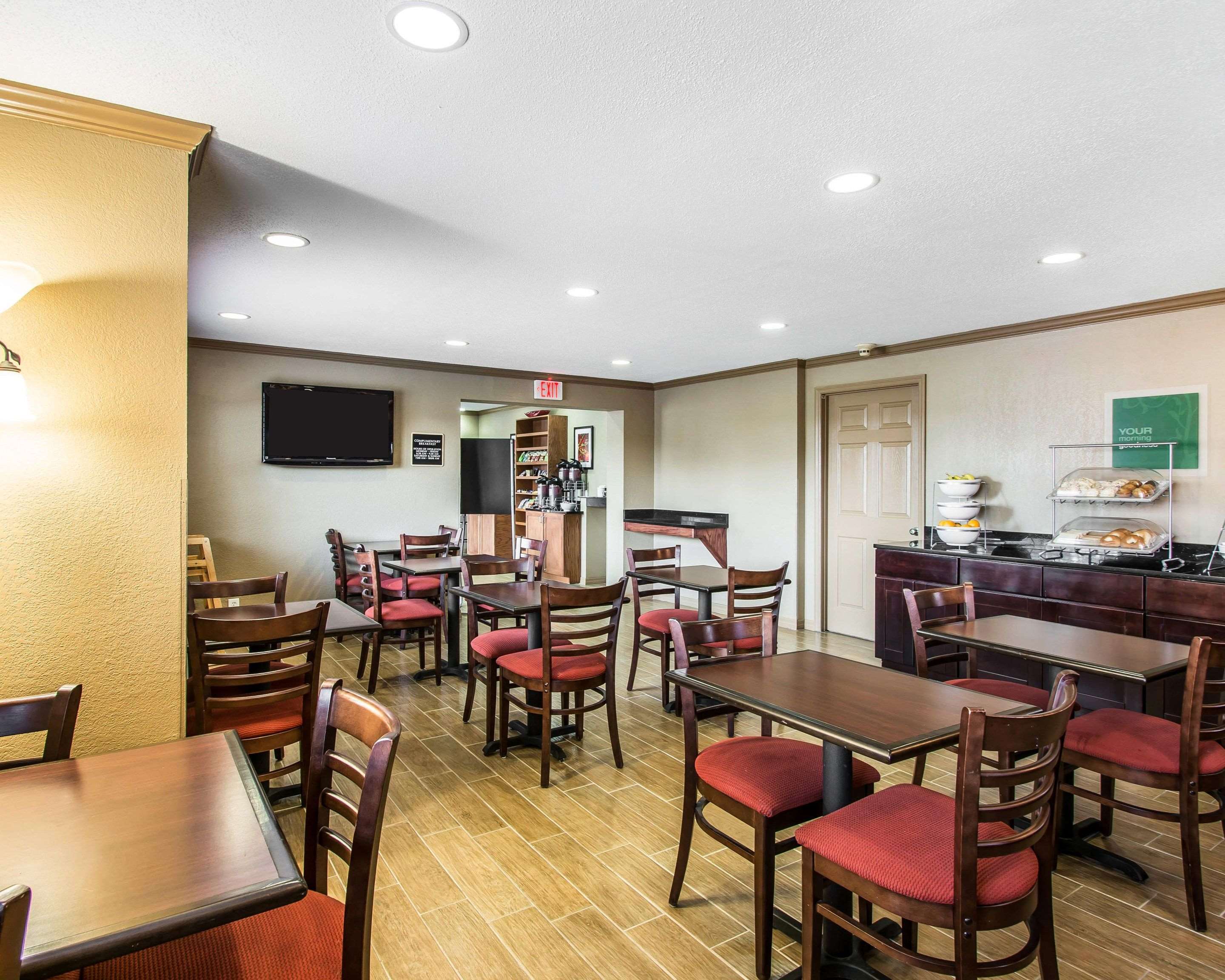 Spacious breakfast area