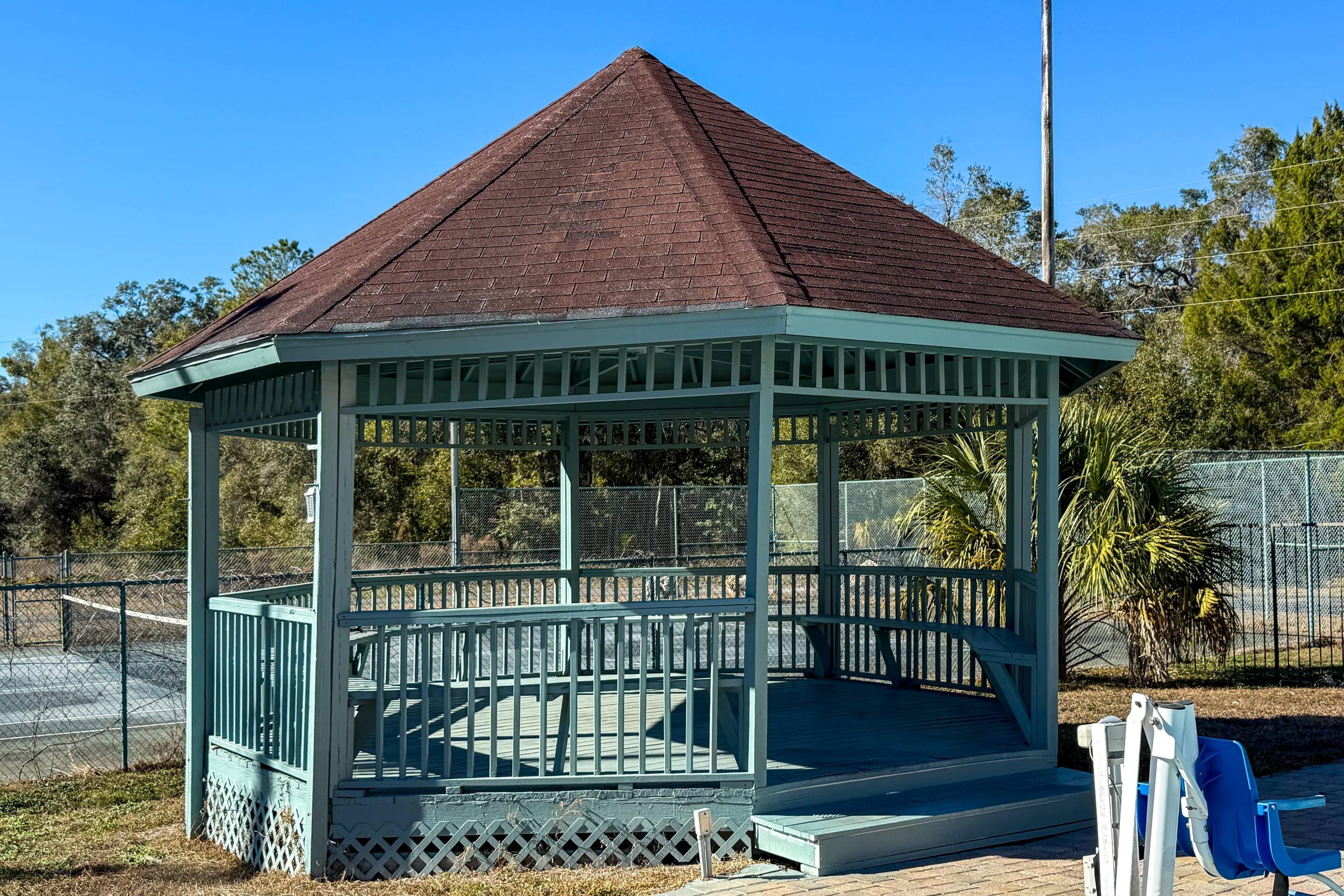 Gazebo in the pool area