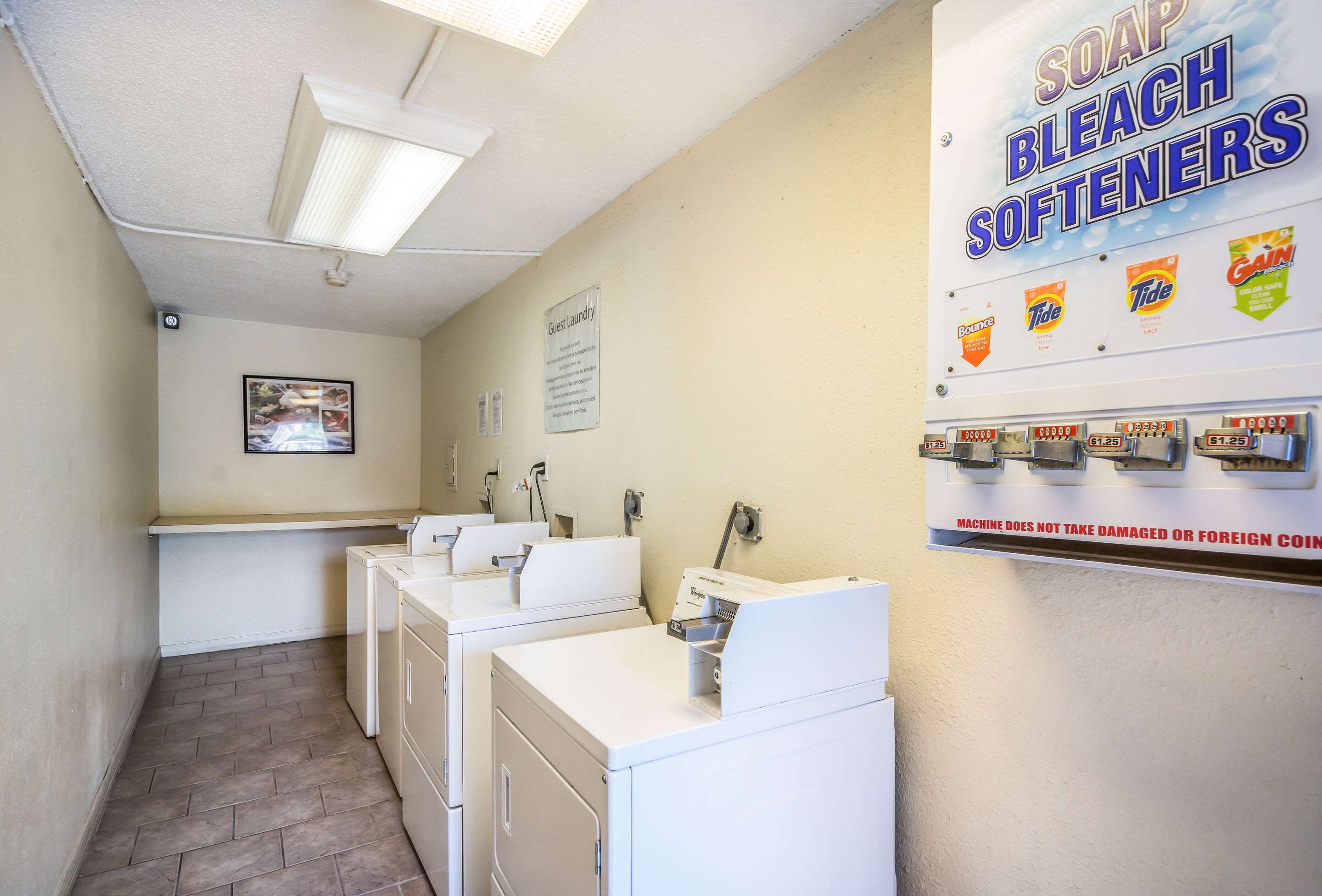 Guest laundry facilities