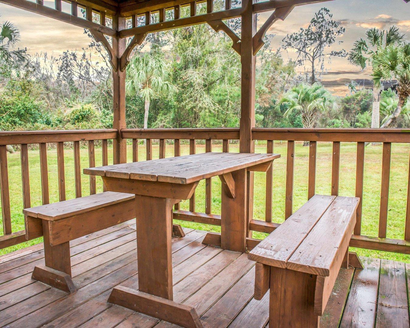 Relax in the hotel's gazebo