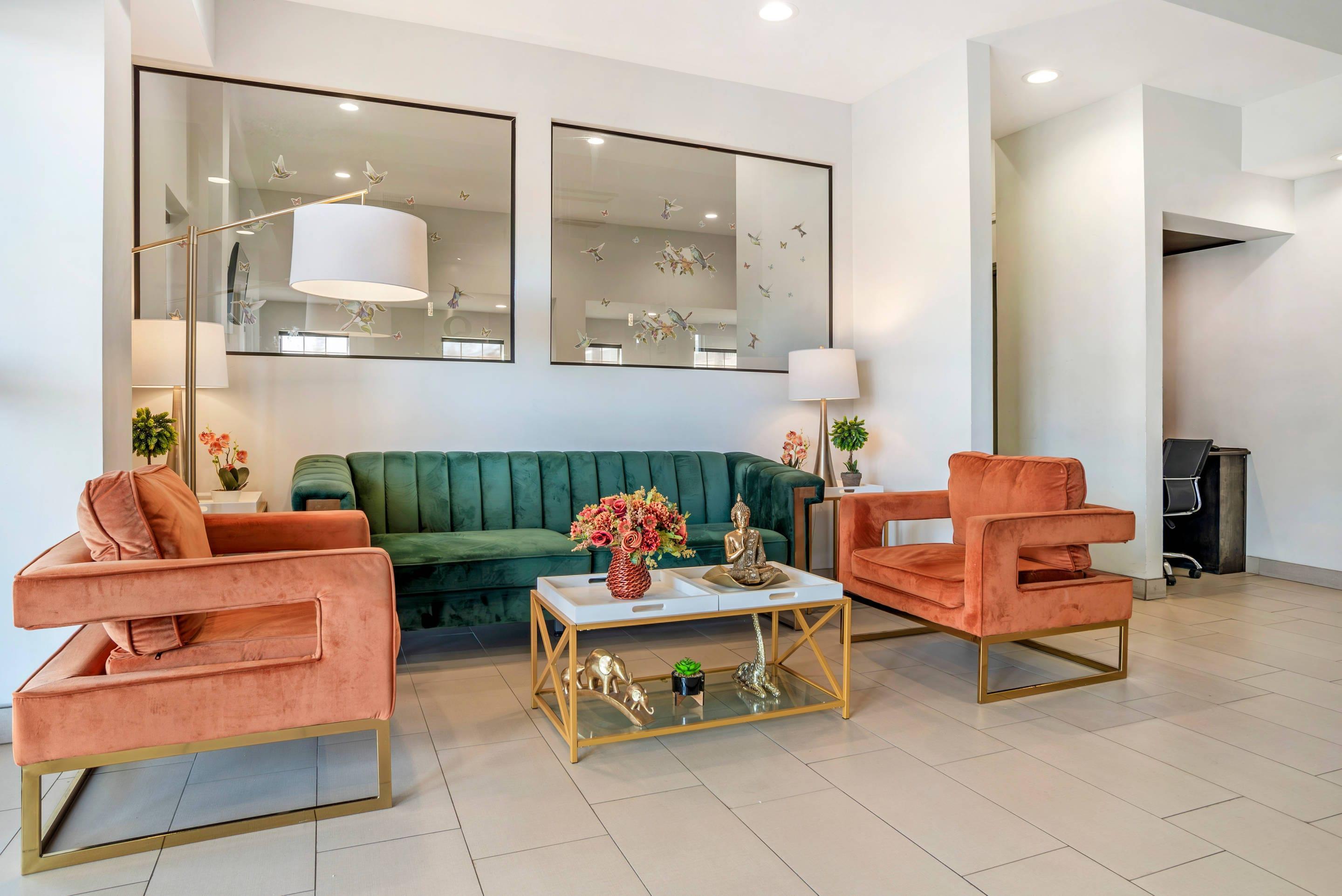 Lobby with sitting area | Quality Inn & Conference Center