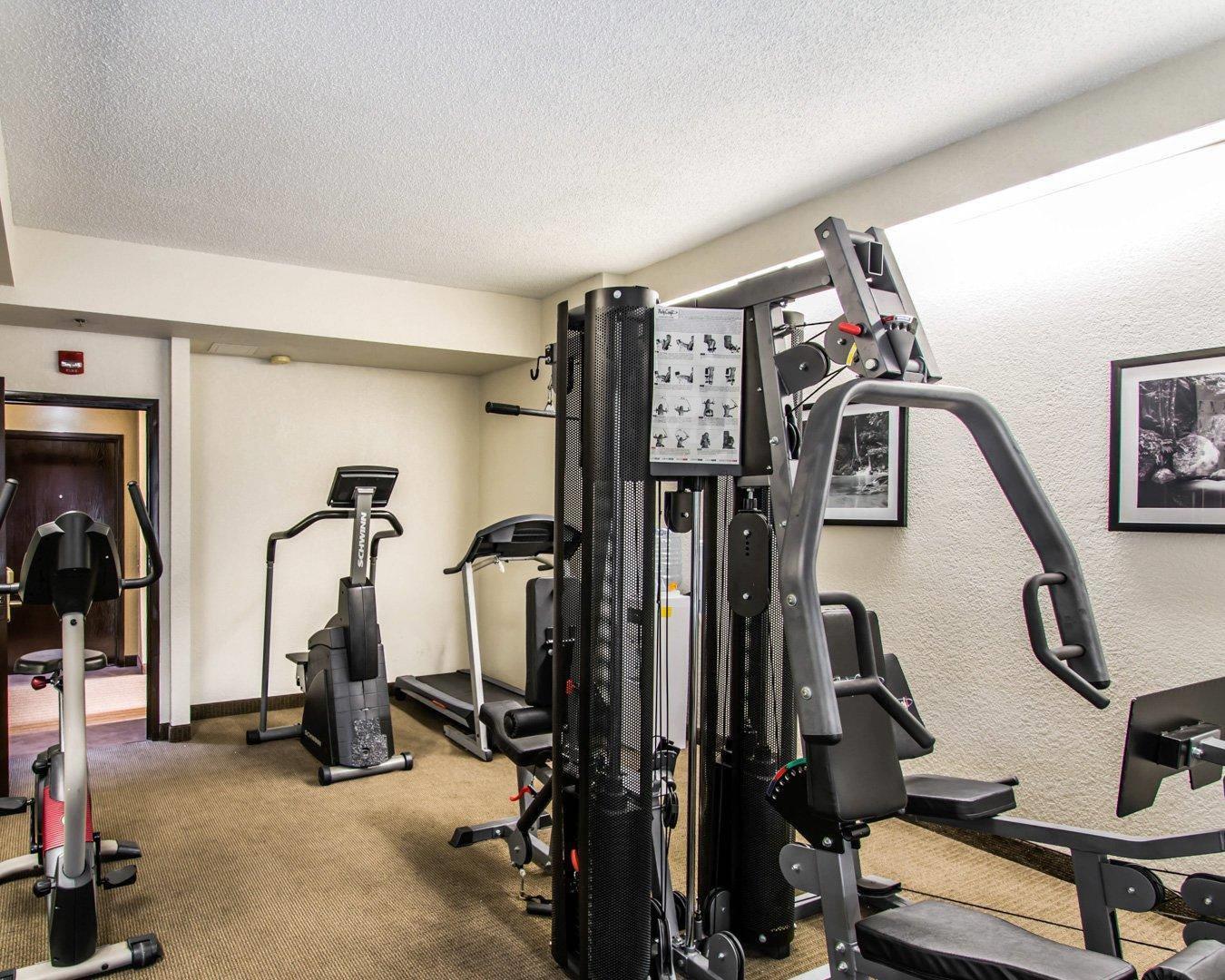 Fitness center with cardio equipment | Sleep Inn Fort Pierce I-95